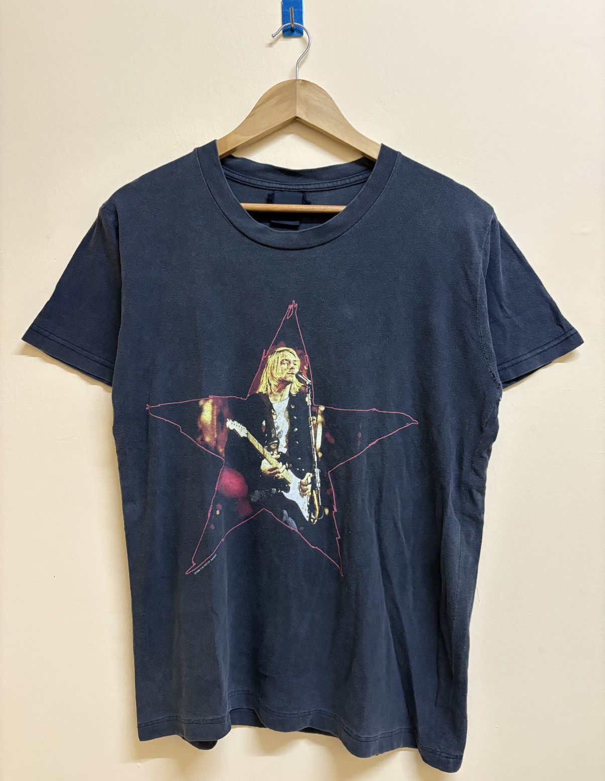 トップス COBAIN '96 THE END OF MUSIC STAR TEE Vintage 1996 Kurt Cobain Nirvana End Of Music Star Large