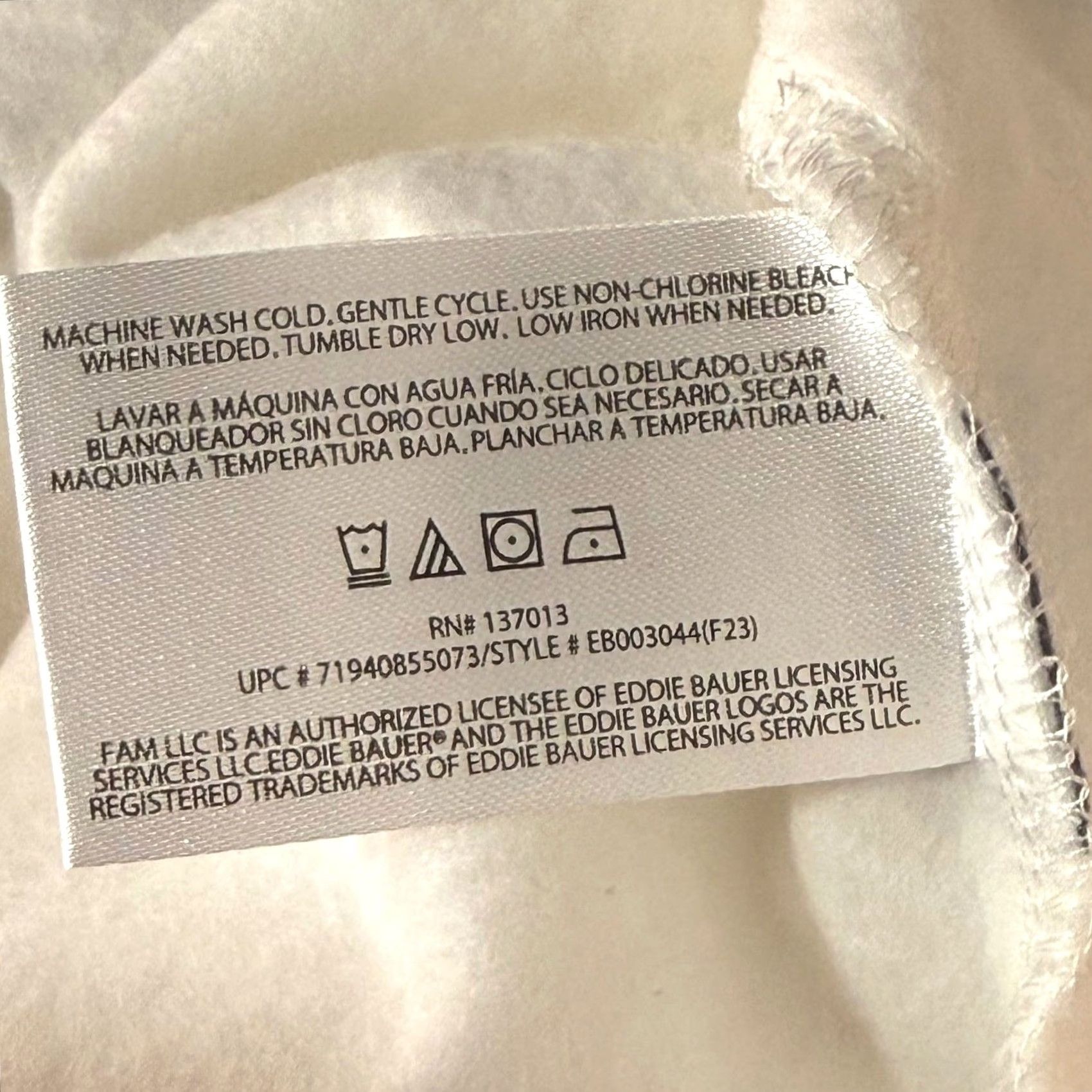 Eddie Bauer Eddie Bauer Womens M Polar Fleece 1/4 Zip Ivory Embossed Geo Gorpcore Cabin NWT Size M / US 6-8 / IT 42-44 - 5 Thumbnail