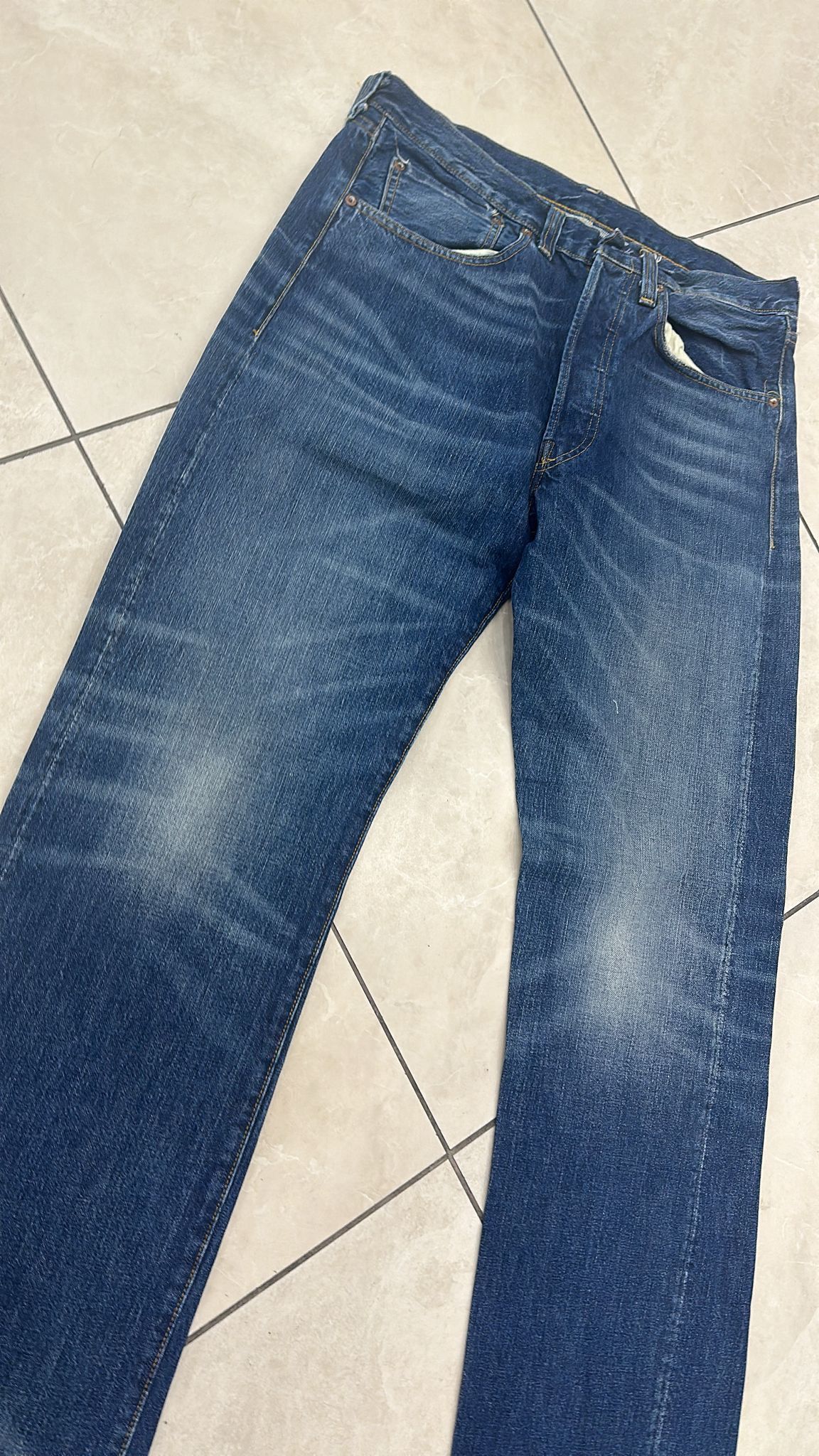 Levi's Vintage Clothing LVC Levi's Vintage Clothing 1947 501XX BigE Selvedge Jeans Size US 34 / EU 50 - 3 Thumbnail