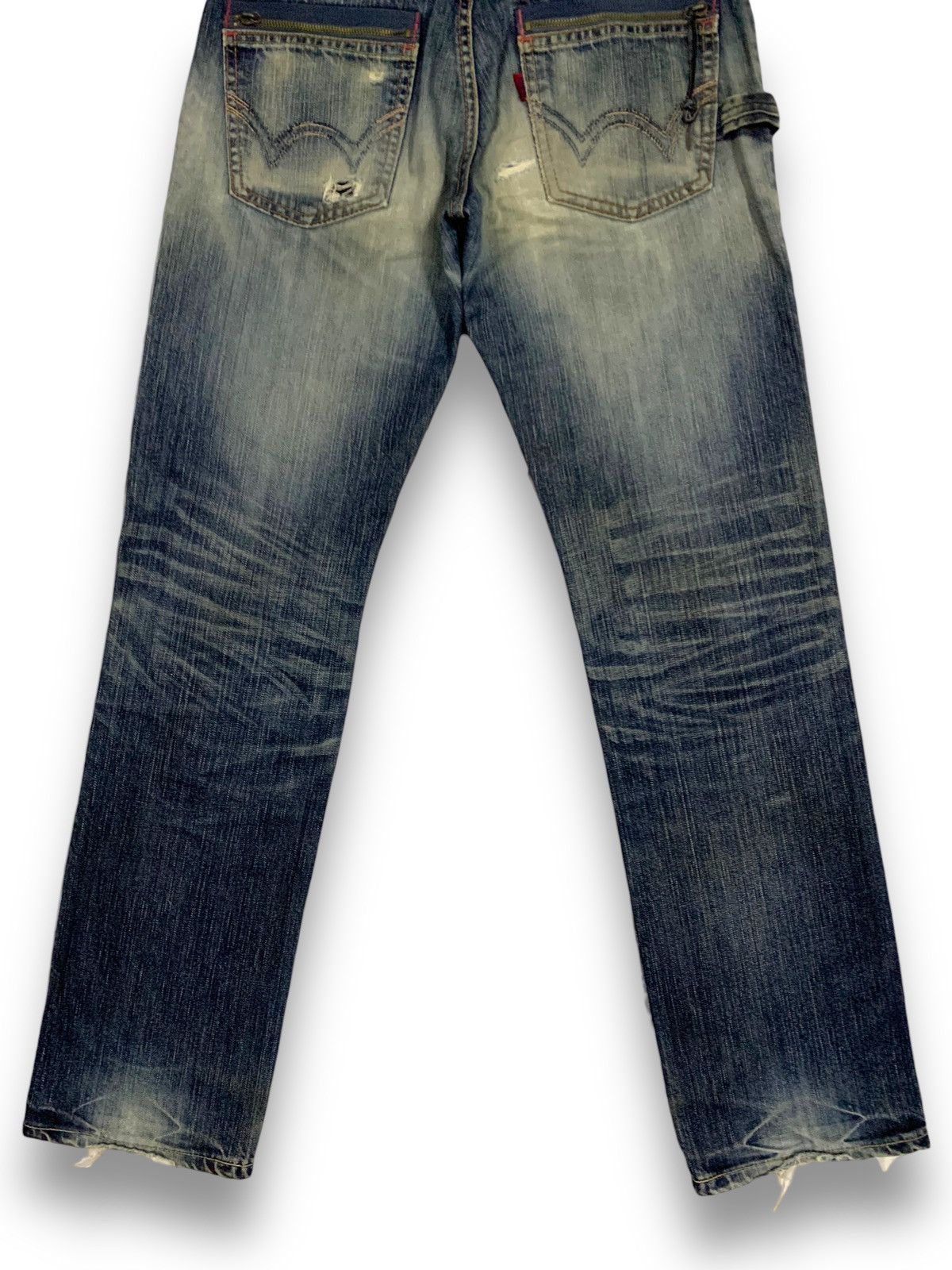 Edwin Vintage Edwin 503 BlueTrip Distressed Jeans Made in Japan Size US 31 - 17 Thumbnail