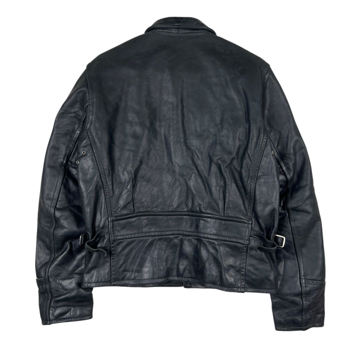 Genuine Leather 🔥 R.B.C LEGEND STEERHIDE REAL LEATHER CAFE RACER JACKET Size US S / EU 44-46 / 1 - 10 Thumbnail