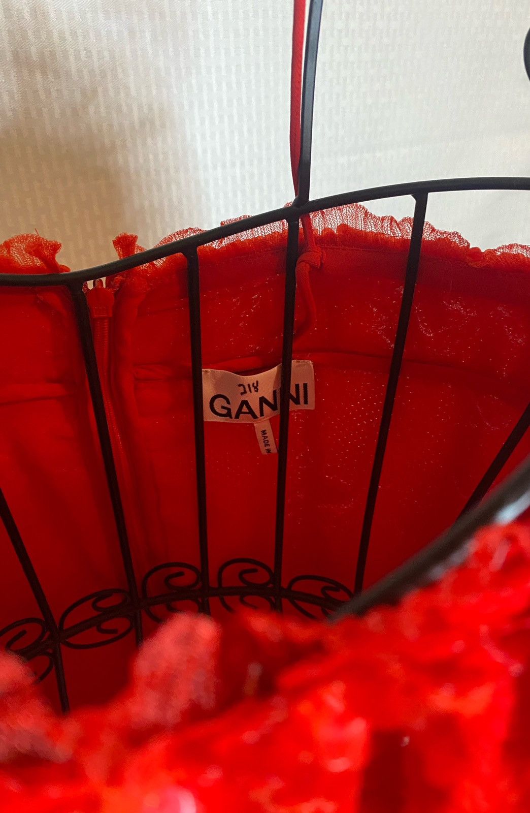 Ganni GANNI Sequined Sleeveless Minidress in Red Size XS / US 0-2 / IT 36-38 - 12 Thumbnail