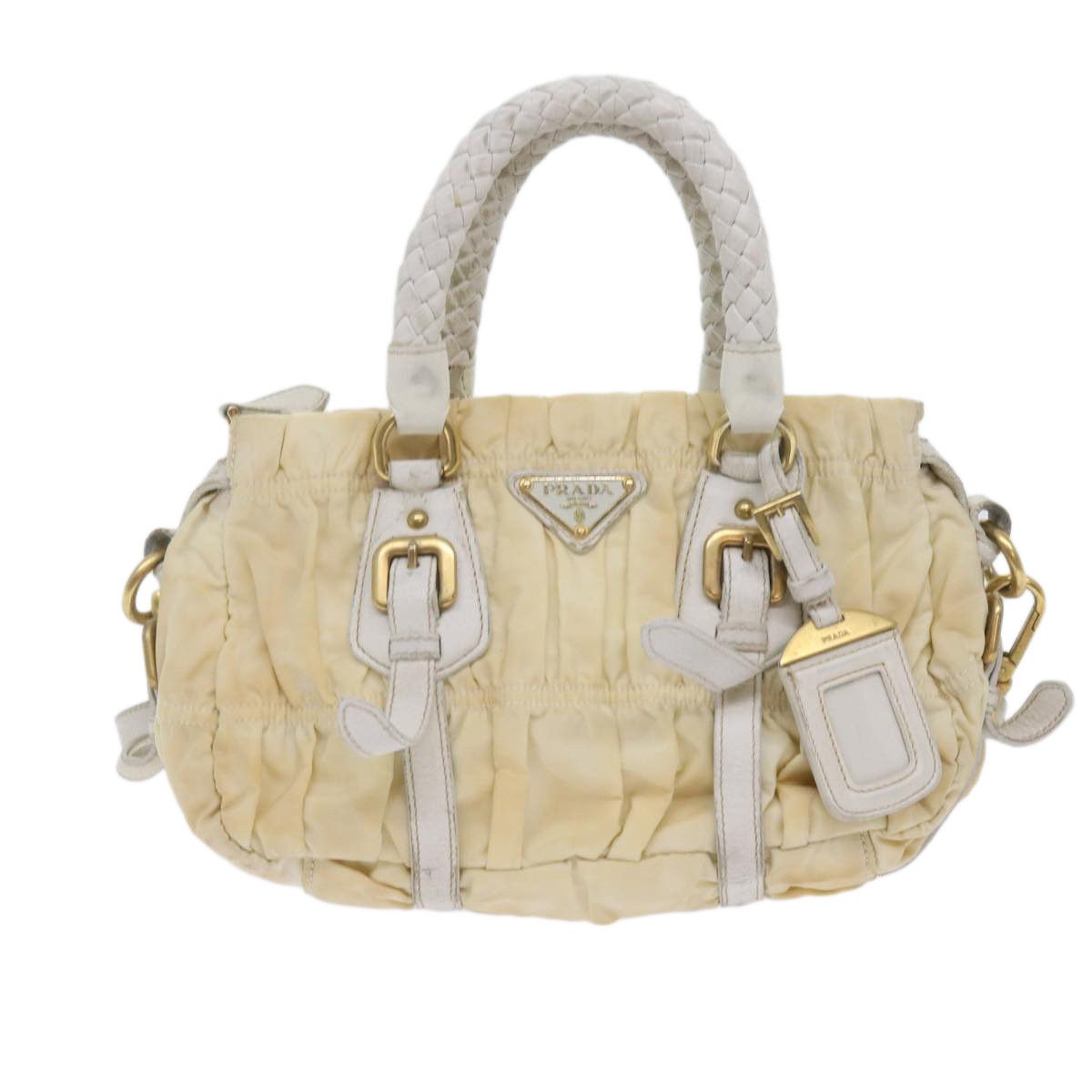 Prada Re-Nylon White Synthetic Handbag (Pre-Owned) Size ONE SIZE - 1 Thumbnail
