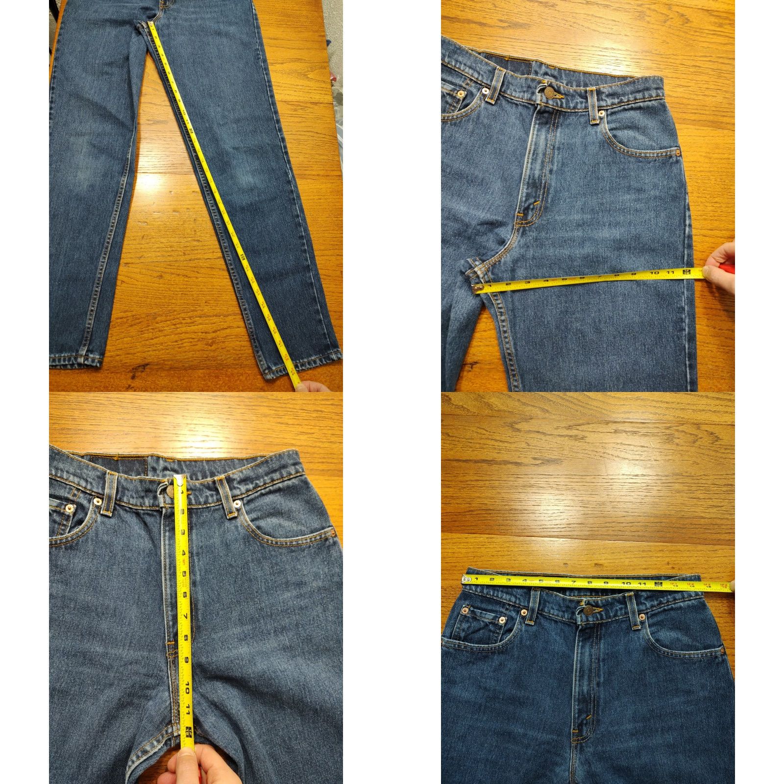 Levi's VINTAGE Levi's 550 Jeans Womens 29x33 3 High Waist Relaxed Tapered 100% Cotton Blue Denim 5-Pocket 90s USA Retro Modern Fit Womens Size 29" - 8 Thumbnail