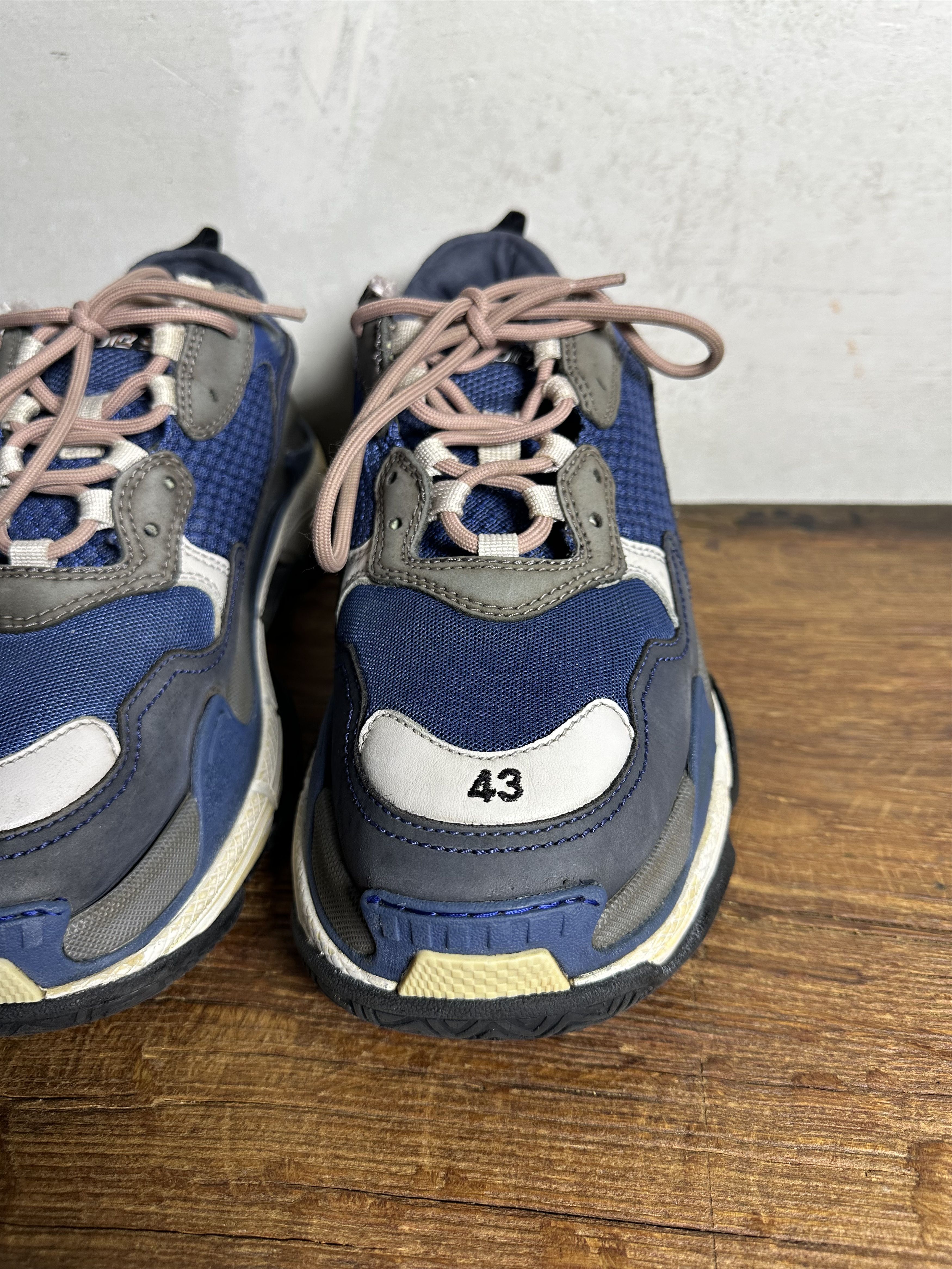 Balenciaga Balenciaga Balenciaga Triple S Nylon Blue Nylon Sneakers Size US 10 / EU 43 - 9 Thumbnail