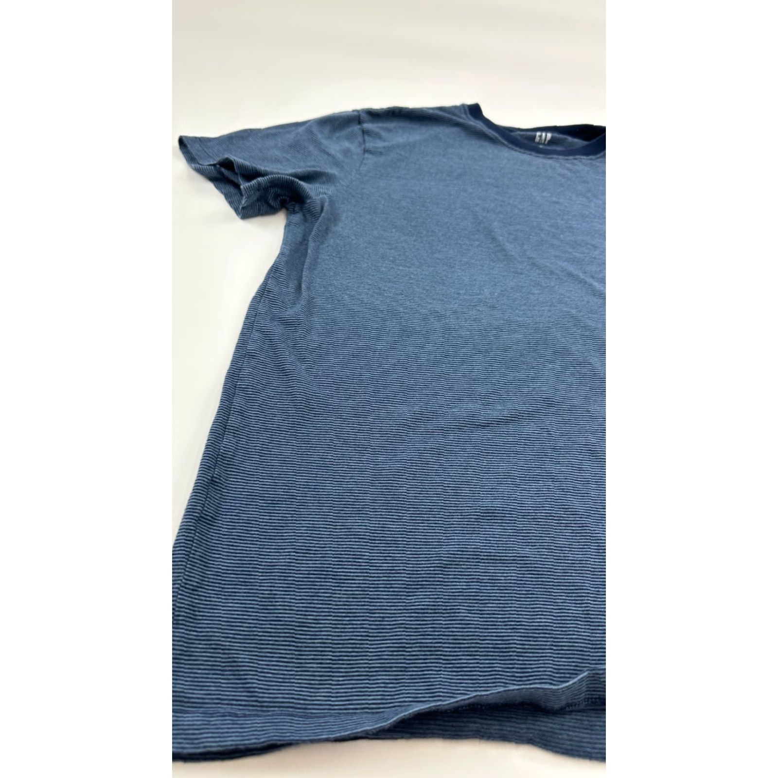 Gap Gap Men's XL Blue Striped Short Sleeve Crew Neck T-Shirt Outdoor Casual Size US XL / EU 56 / 4 - 3 Thumbnail