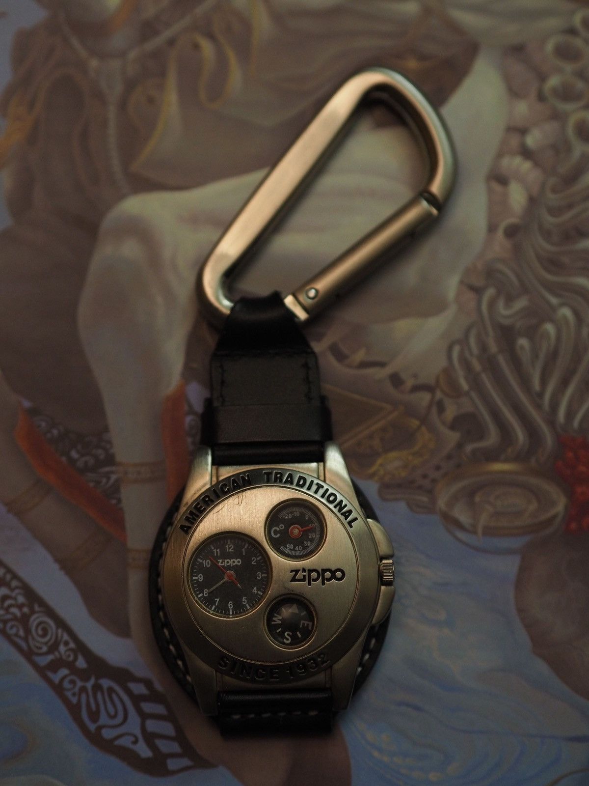 Zippo Watch Carabiner Temp/Compass