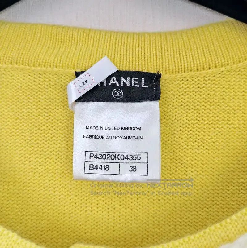 Chanel Chanel Yellow Cashmere Cardigan for Women . Size S / US 4 / IT 40 - 5 Thumbnail