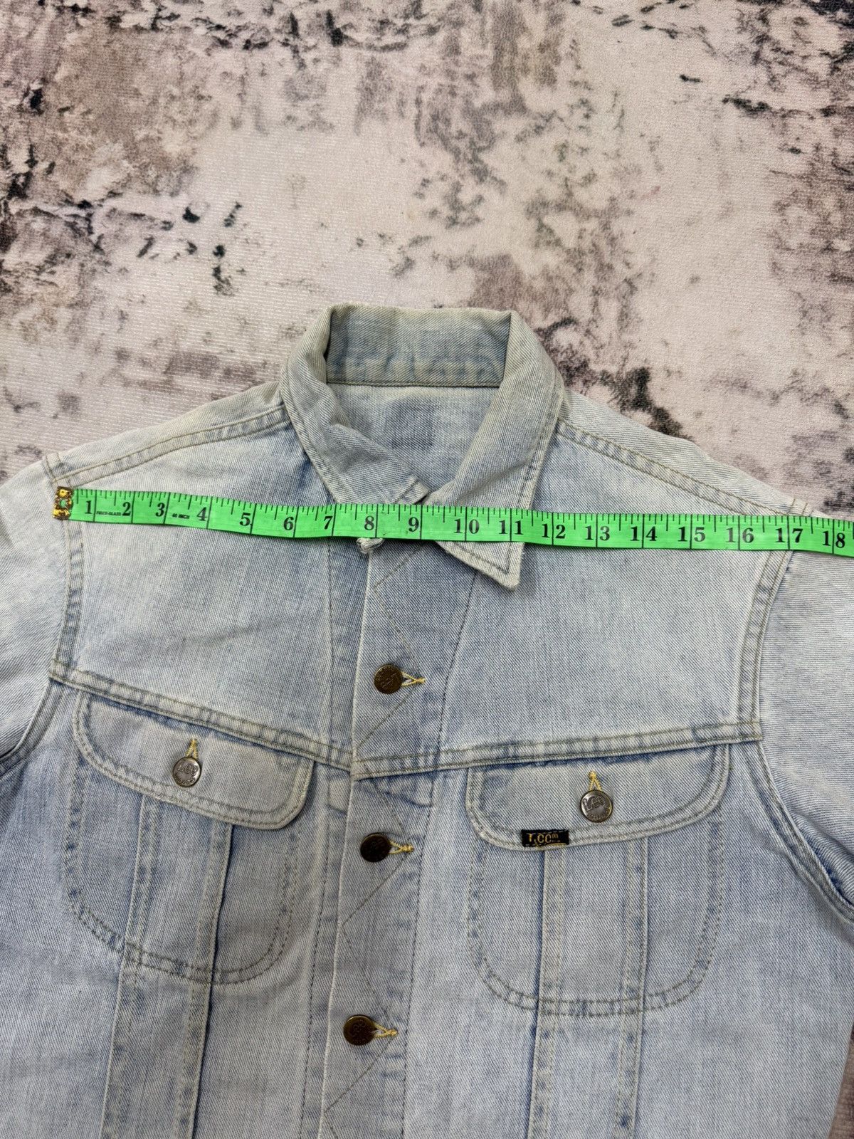 Lee 🔥Sun Faded🔥VINTAGE 90s LEE RIDER DISTRESSED DENIM JACKET Size US S / EU 44-46 / 1 - 17 Thumbnail