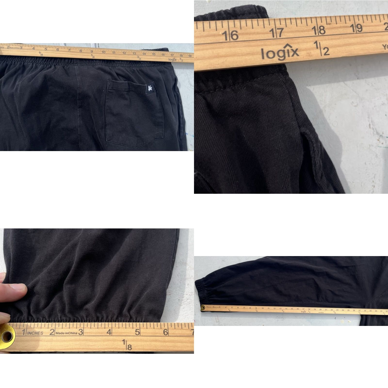 YoungLA YoungLA Joggers Men 2XL Black Solid Distress Activewear Gym City Street Athleisure Size US 39 - 9 Thumbnail