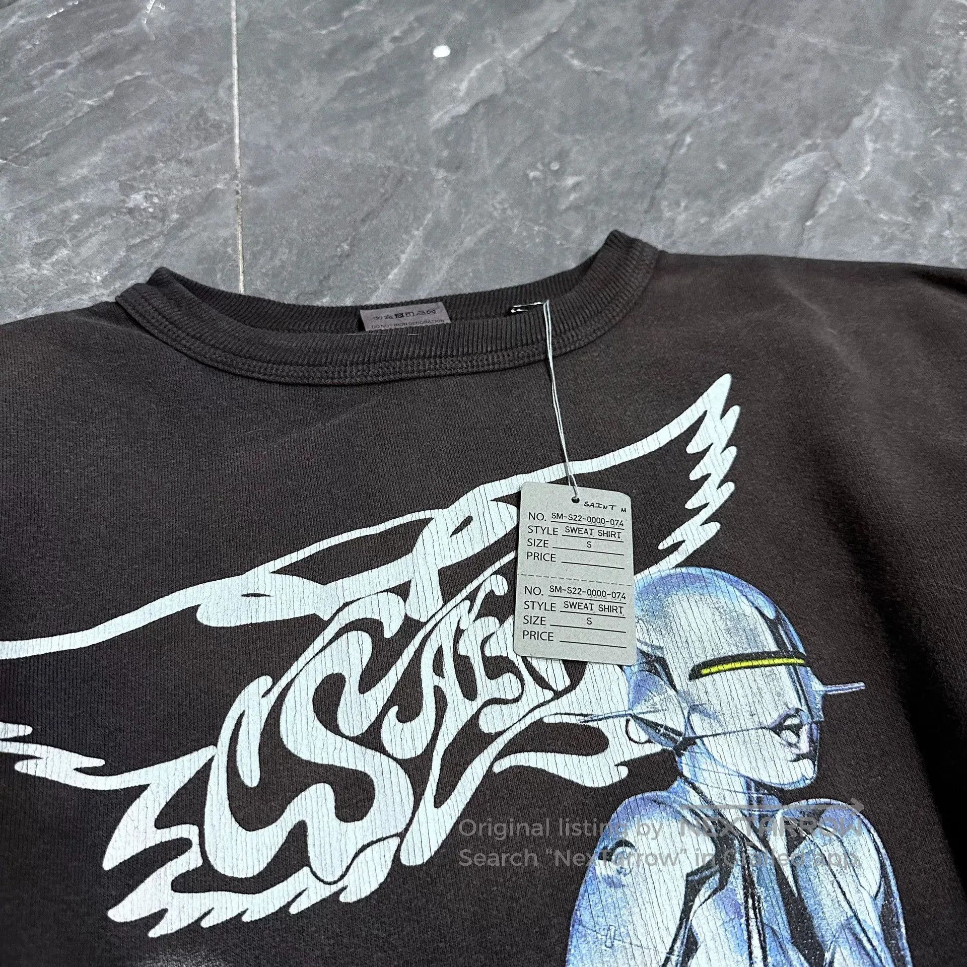 Club Sorayama Saint Michael Sorayama Black Gray Sweatshirt. Size US S / EU 44-46 / 1 - 2 Thumbnail