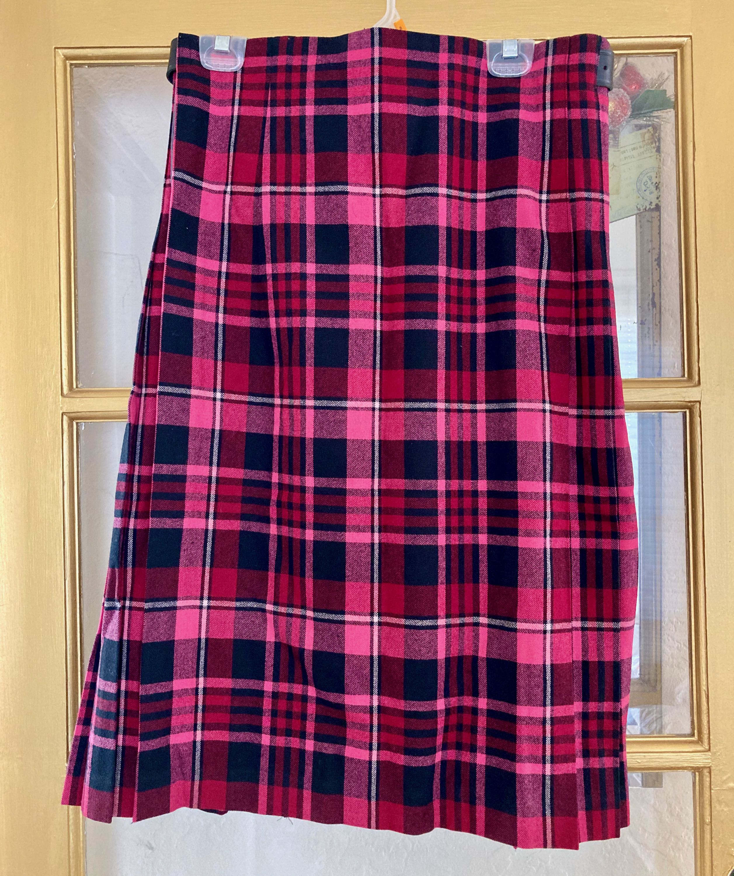 Comme des Garcons Robe de Chambre pink tartan wool skirt suit Size M / US 6-8 / IT 42-44 - 8 Thumbnail