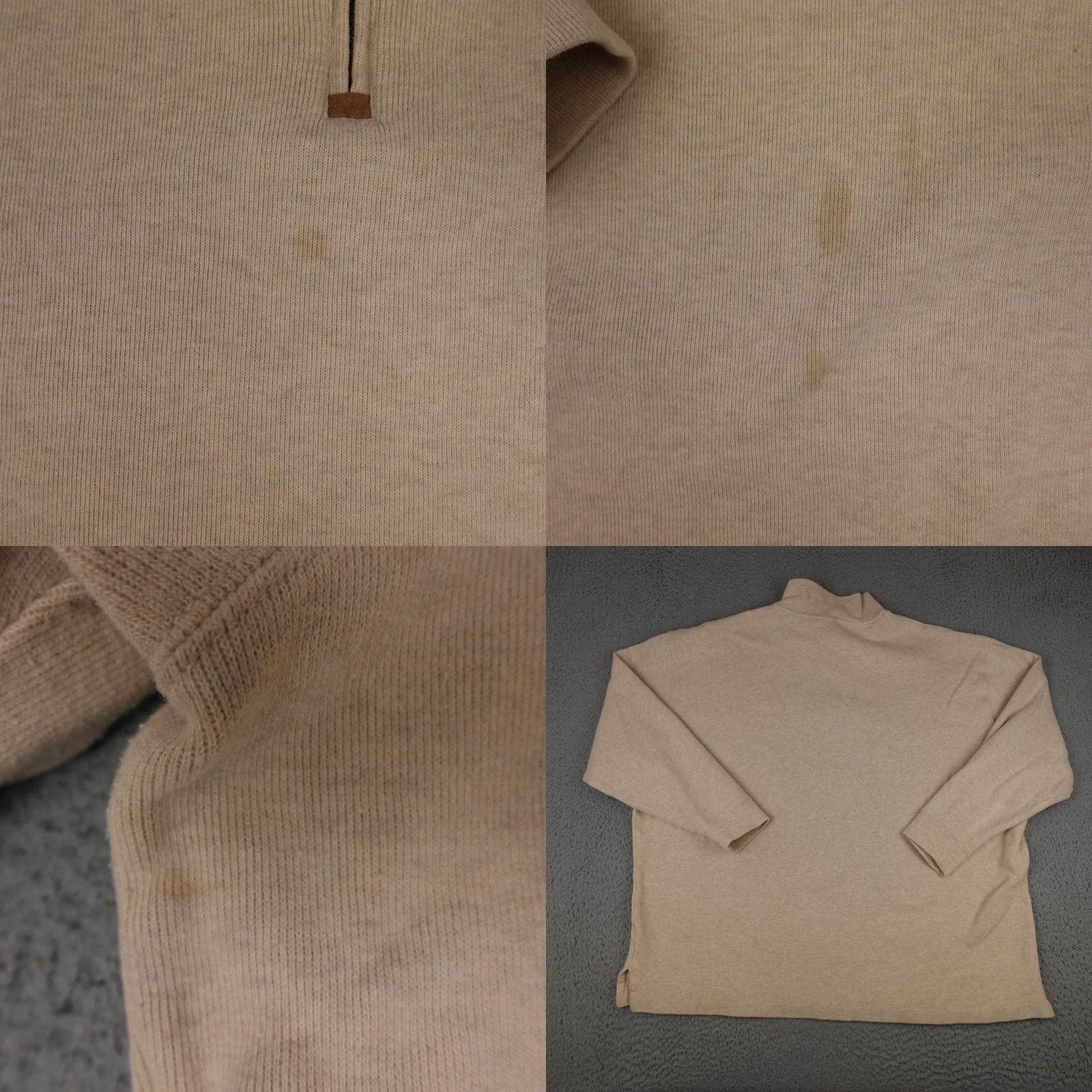 Polo Ralph Lauren Polo Ralph Lauren Sweater Mens Big 2X Brown Pullover 1/4 Zip Preppy Casual Knit Mock Neck Size US XXL / EU 58 / 5 - 8 Thumbnail