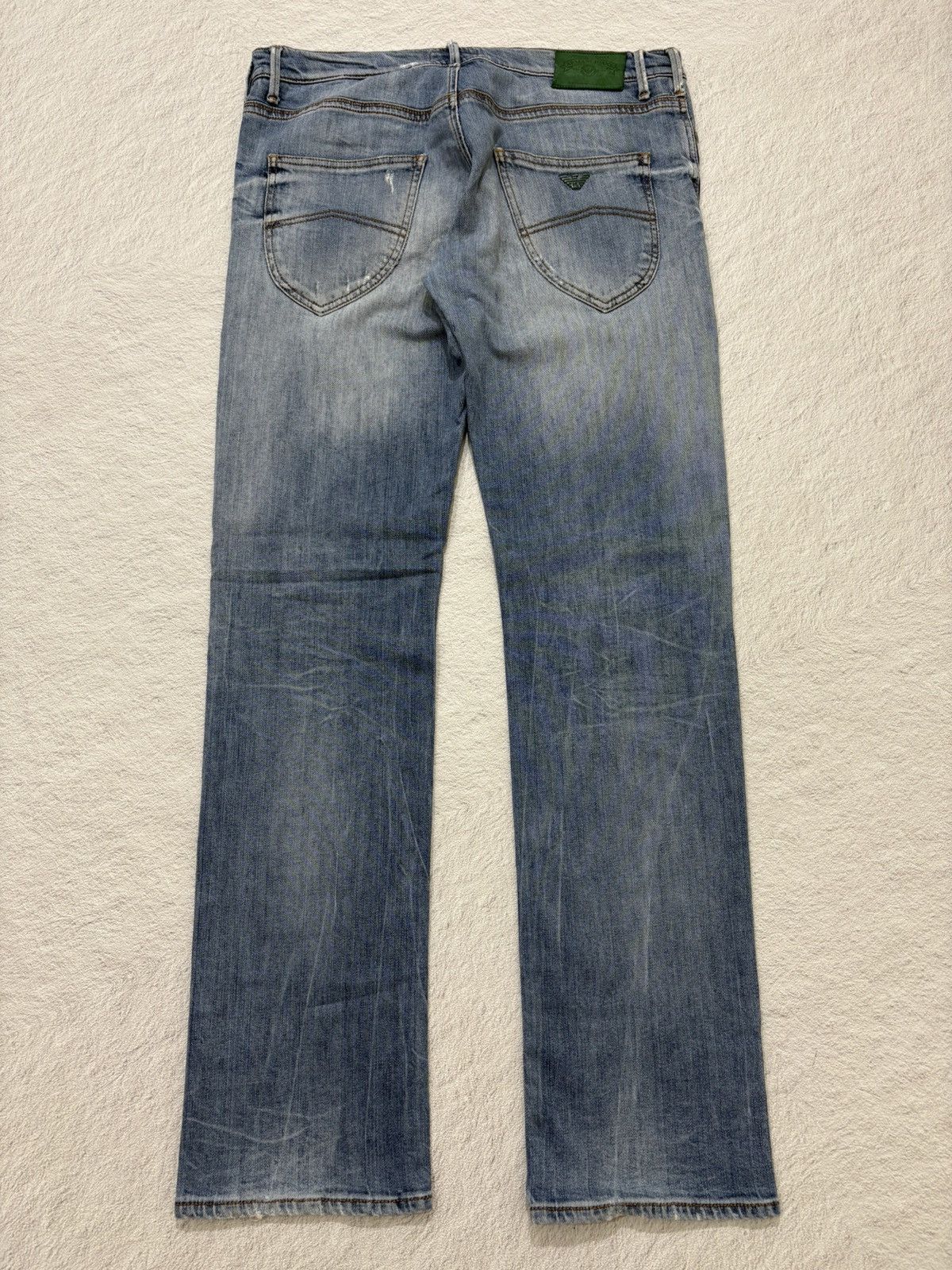 Giorgio Armani 2000s armani exchange japan bootcut wash denim y2k style Size US 34 / EU 50 - 9 Thumbnail