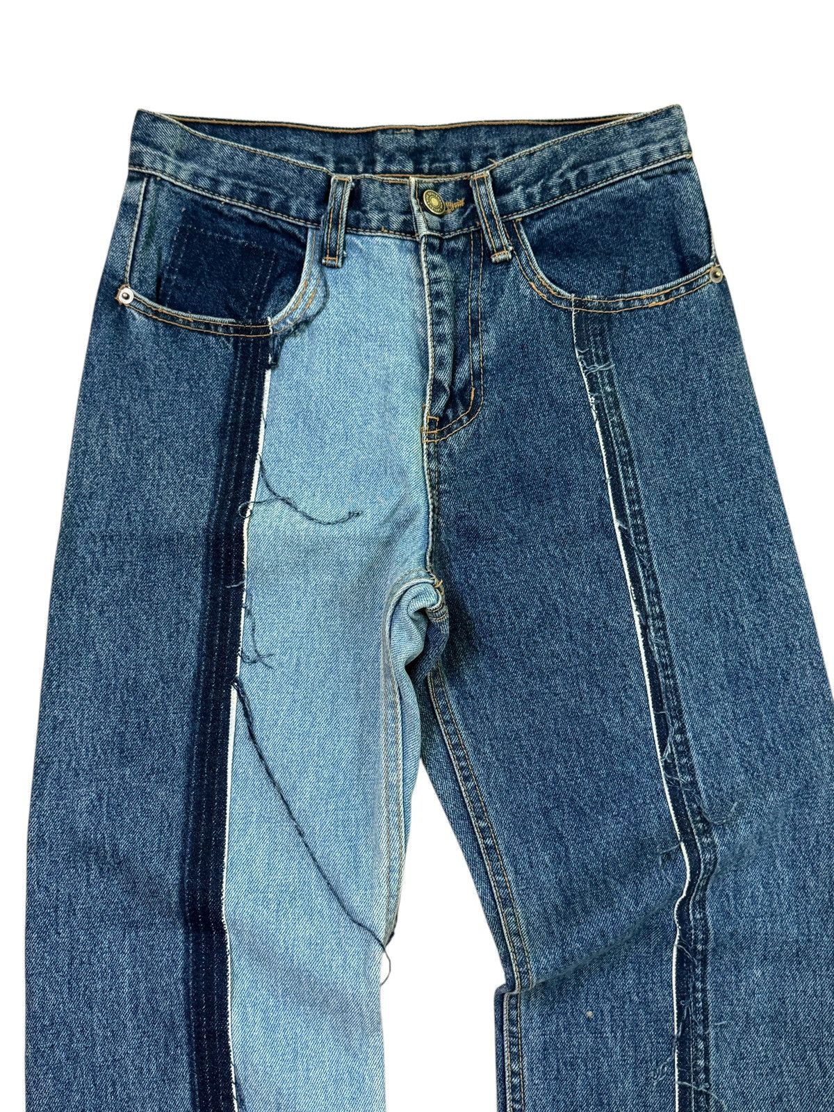 Hysteric Glamour Reconstructed Two Tone Denim Release Hem Size US 26 / EU 42 - 3 Thumbnail