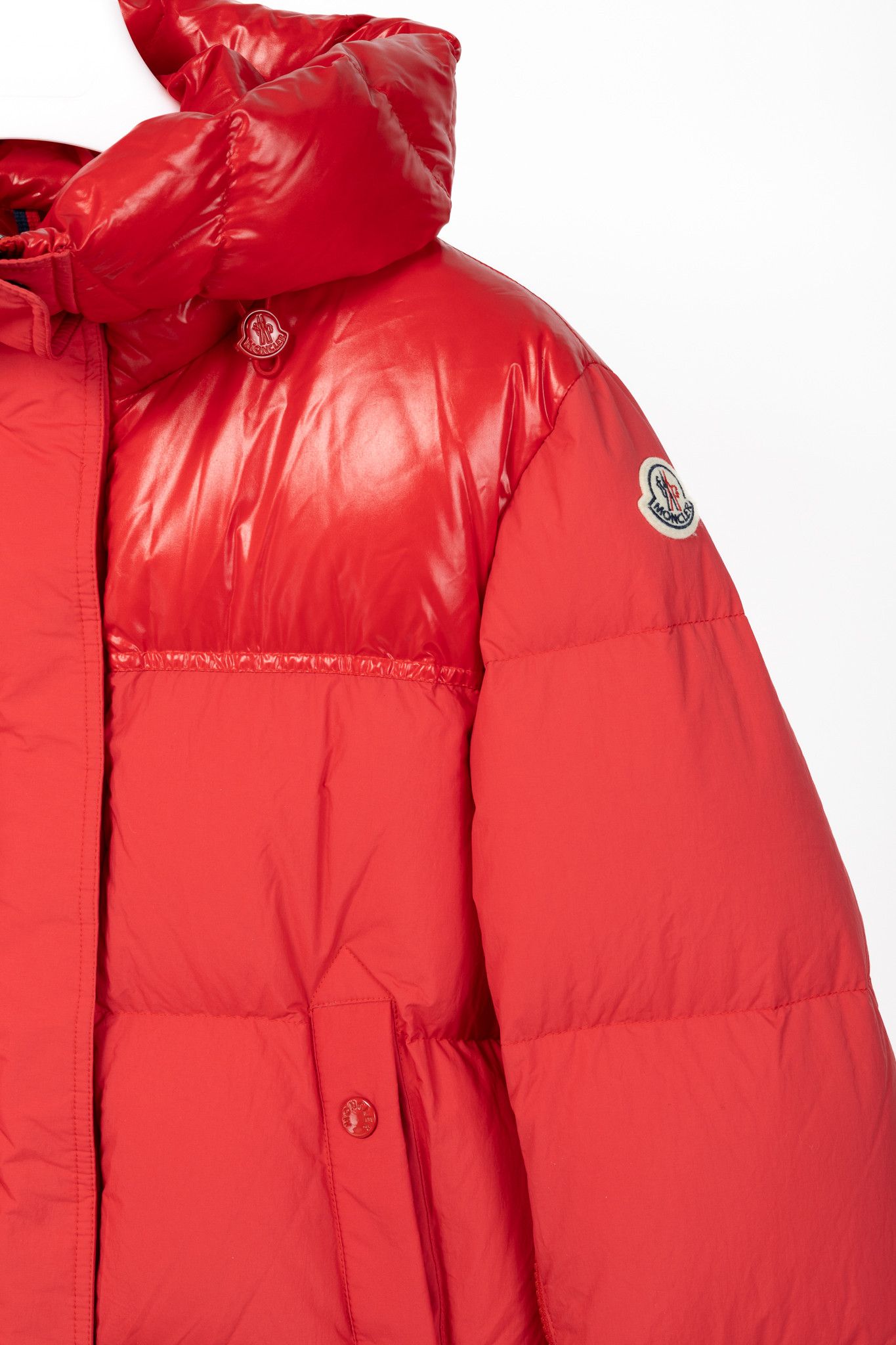 Moncler Moncler Etival Red Quilted Hooded Down Jacket Size S / US 4 / IT 40 - 4 Thumbnail