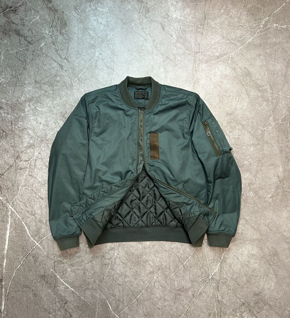 Vintage Vintage Mens Nylon MA1 Bomber Jacket Size US M / EU 48-50 / 2 - 1 Thumbnail