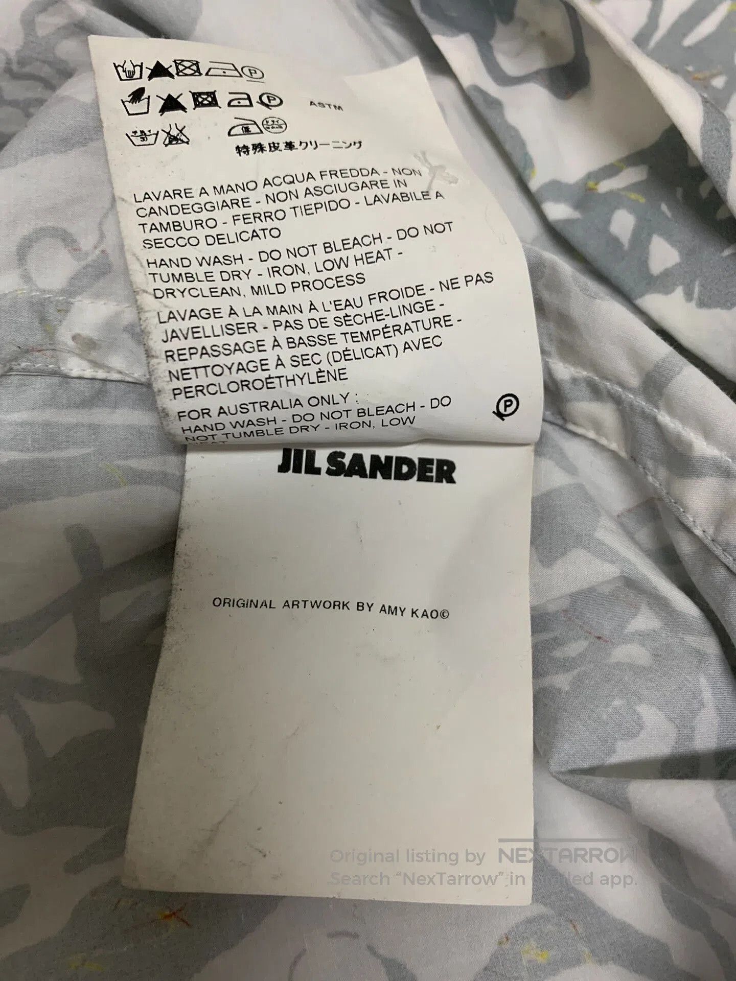 Jil Sander Jil Sander SS13 Artist Collaboration Shirt. Size US XXS / EU 40 - 3 Thumbnail
