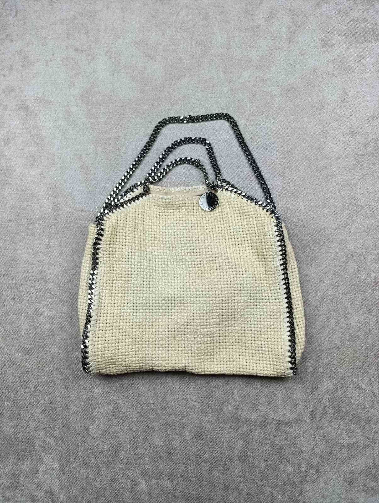 Stella McCartney STELLA MCCARTNEY FALABELLA COTTON TOTE BEIGE Size ONE SIZE - 1 Thumbnail