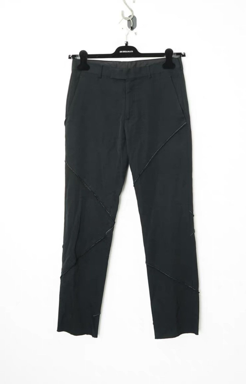 Dior Dior Homme Cut-Out Straight Slim Wool Pants Size US 28 / EU 44 - 2 Thumbnail
