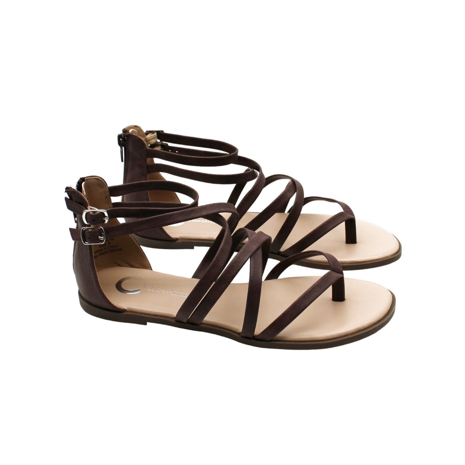 Other JOURNEE COLLECTION Womens Brown Adjustable Strap Padded Zail Size US 9 / IT 39 - 3 Thumbnail
