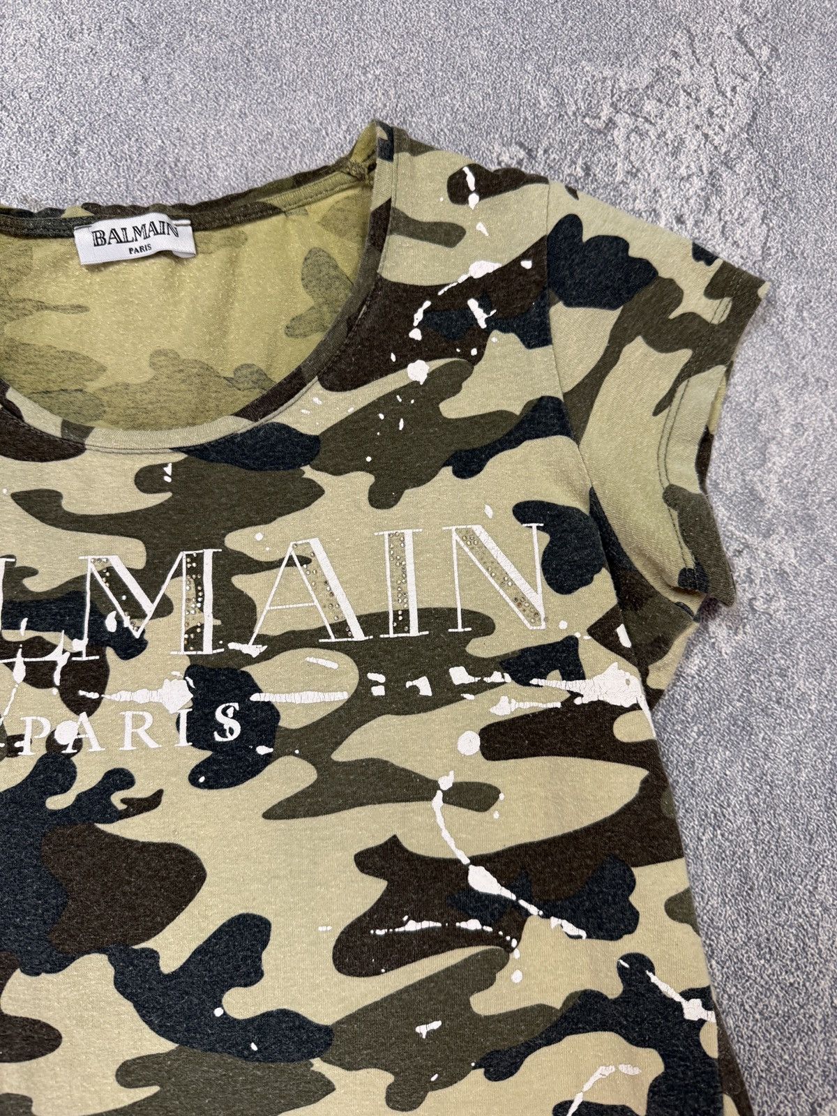 Balmain Vintage Balmain Camo Tee Size M / US 6-8 / IT 42-44 - 4 Thumbnail