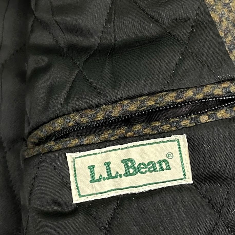 Vintage VINTAGE LL Bean Blazer Mens Large Reg Brown Twill Wool Thinsulate 3M Quilted USA Blazer Shirt Jacket Mens Size 42R - 2 Thumbnail
