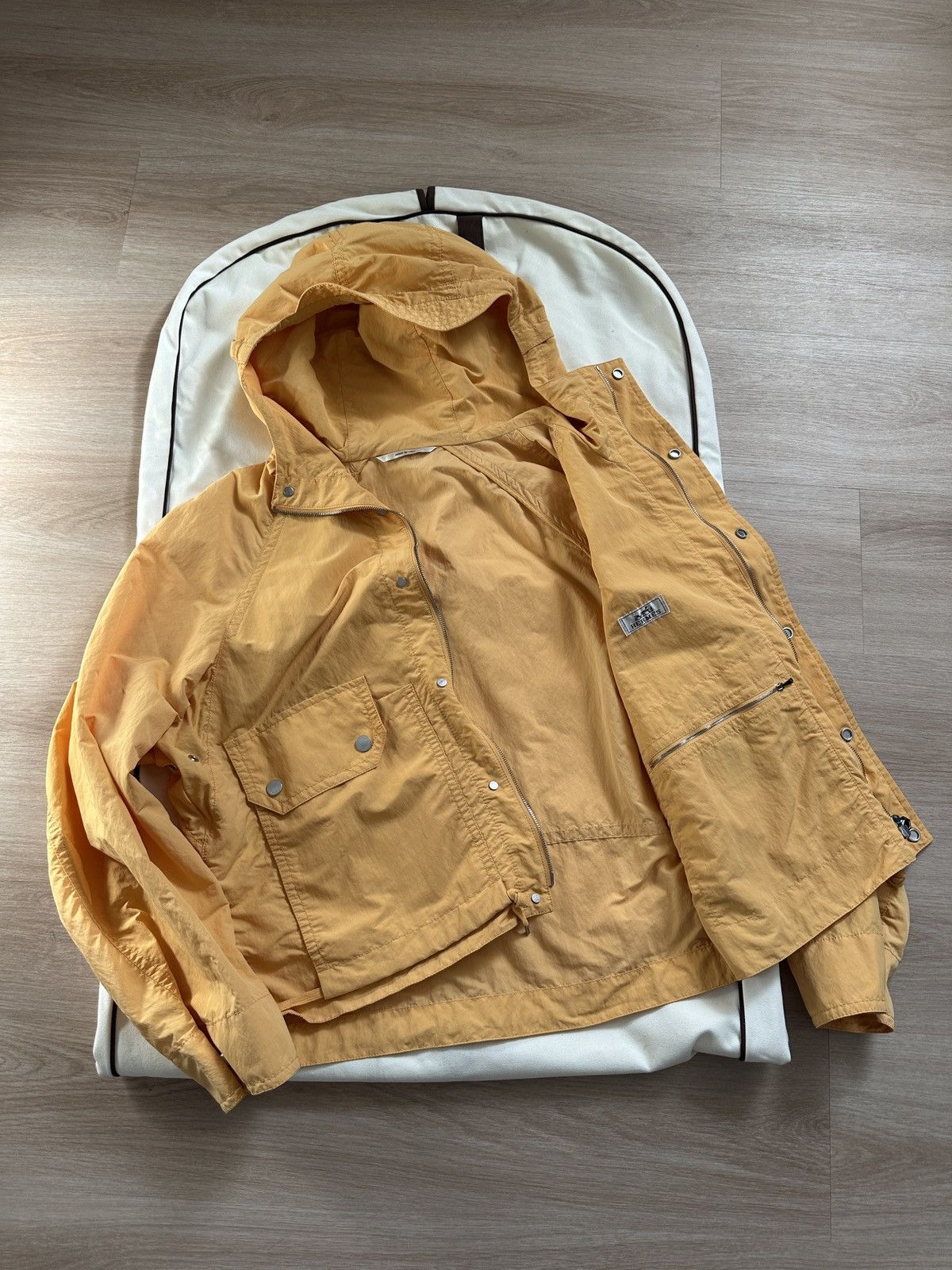 Hermes $4,600 SS23 orange mens runway windbreaker Size US L / EU 52-54 / 3 - 5 Thumbnail