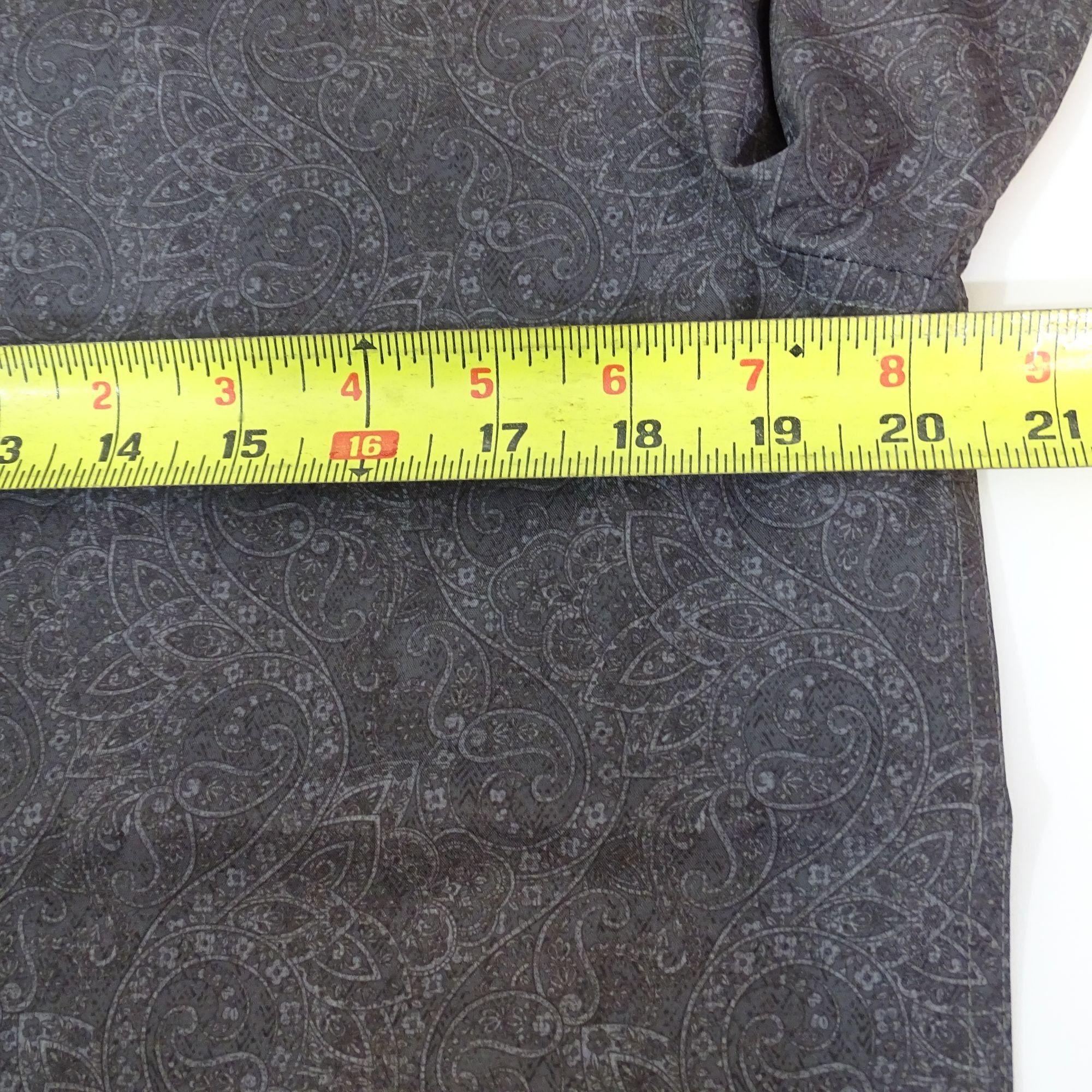 Other Society Of Threads Slim Grey Paisley Shirt Size S Stretch Size US S / EU 44-46 / 1 - 11 Thumbnail