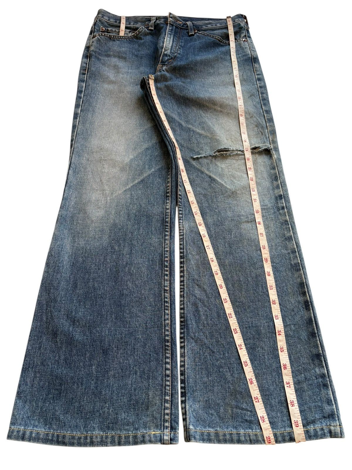 Levi's Vintage 90s Levis 517 Mud Wash Distressed Bootcut Jeans Size US 32 / EU 48 - 13 Thumbnail