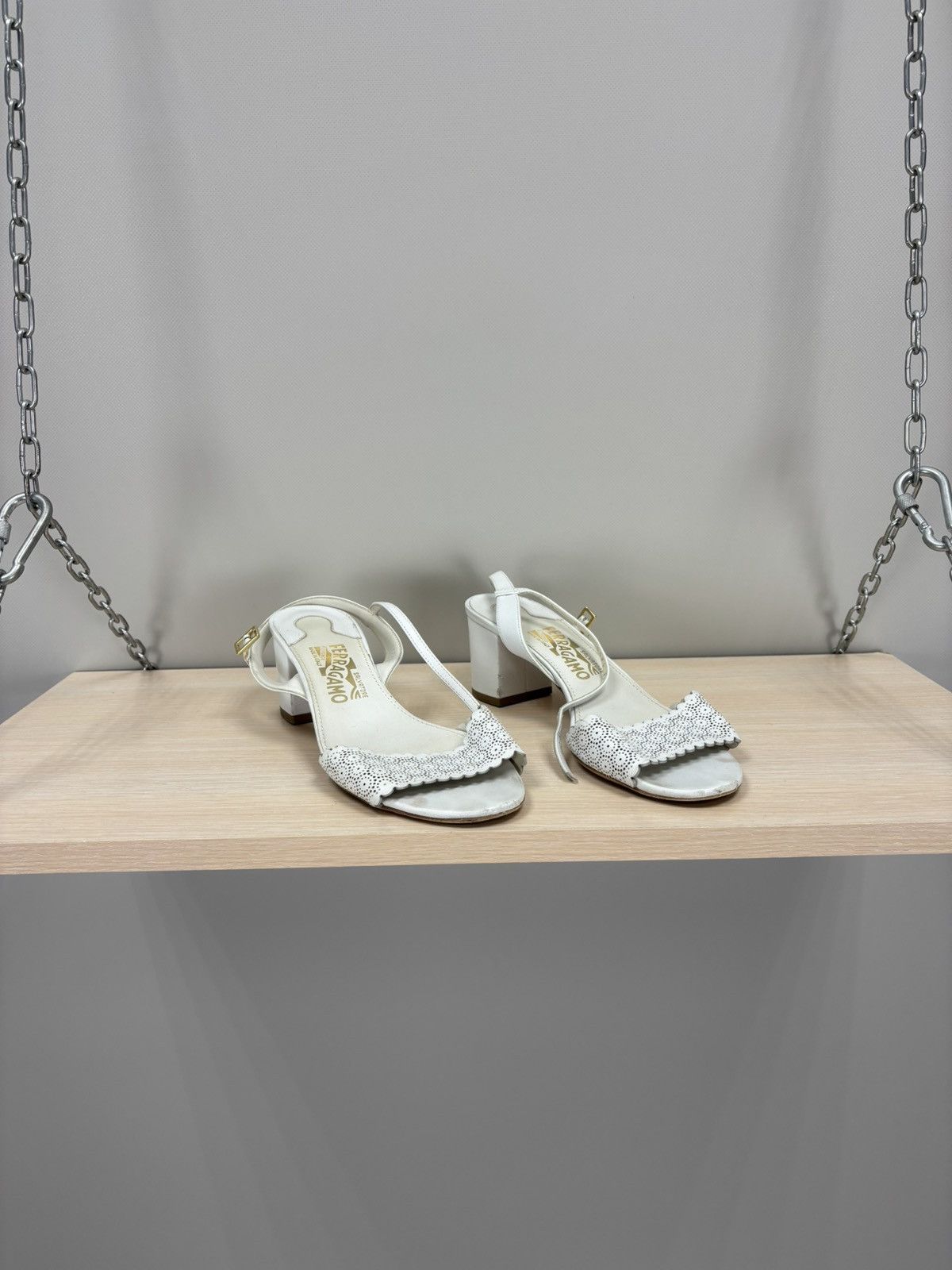 Salvatore Ferragamo Womens heels Salvatore Ferragamo Size 7 Color White Size US 7 / IT 37 - 1 Thumbnail