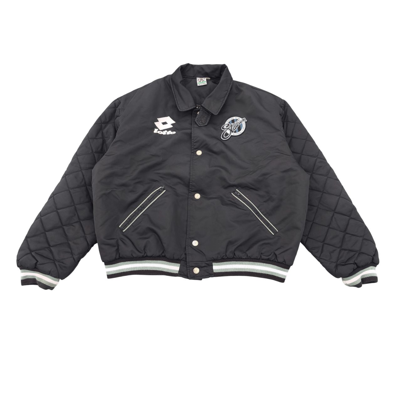 Lotto Sport Vintage Lotto Soccer Stadium Varsity Bomber Jacket Size US XXL / EU 58 / 5 - 1 Thumbnail