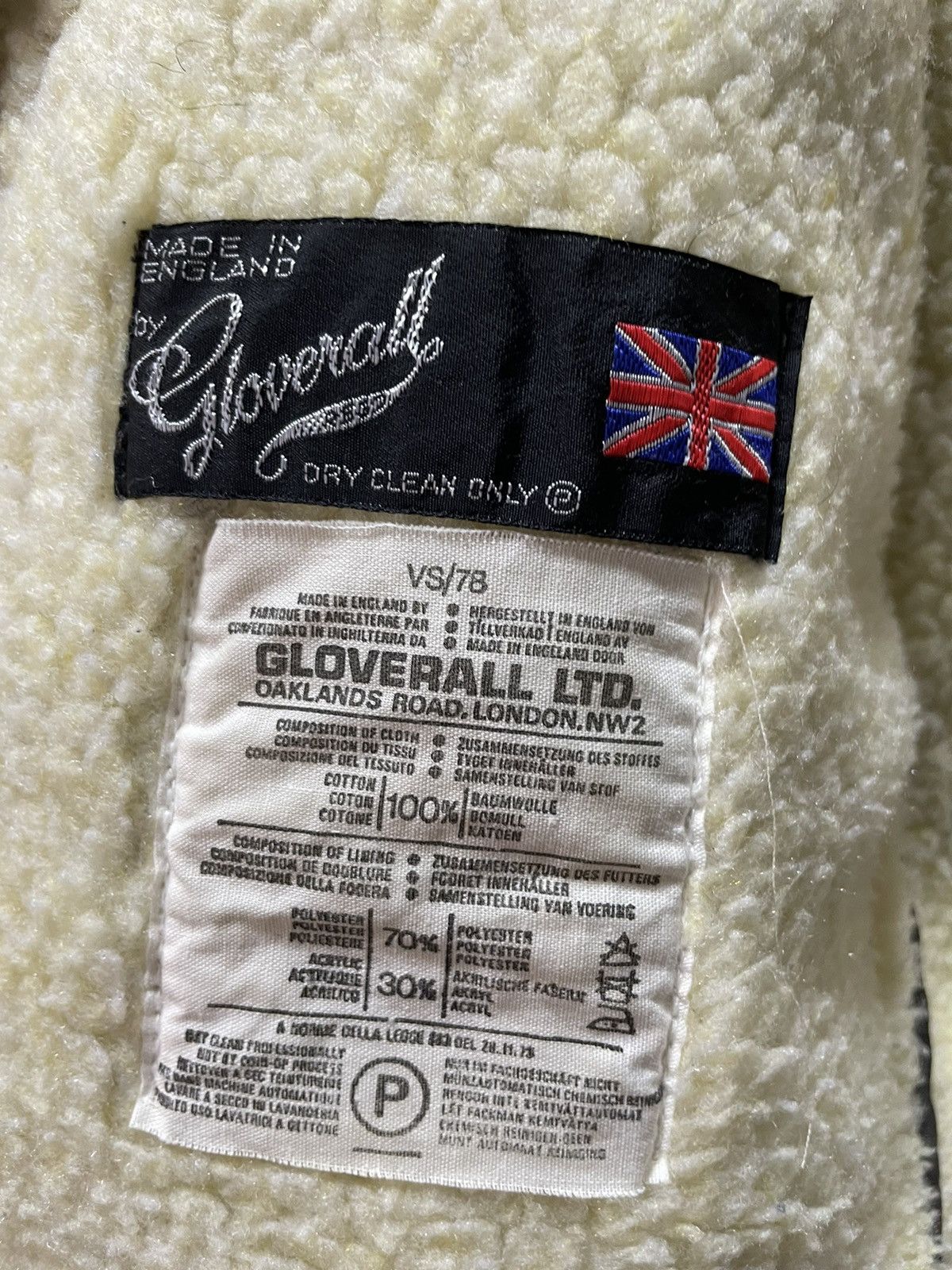 Gloverall GLOVERALL Vest Jacket Corduroy Fur England Made Size US S / EU 44-46 / 1 - 4 Thumbnail