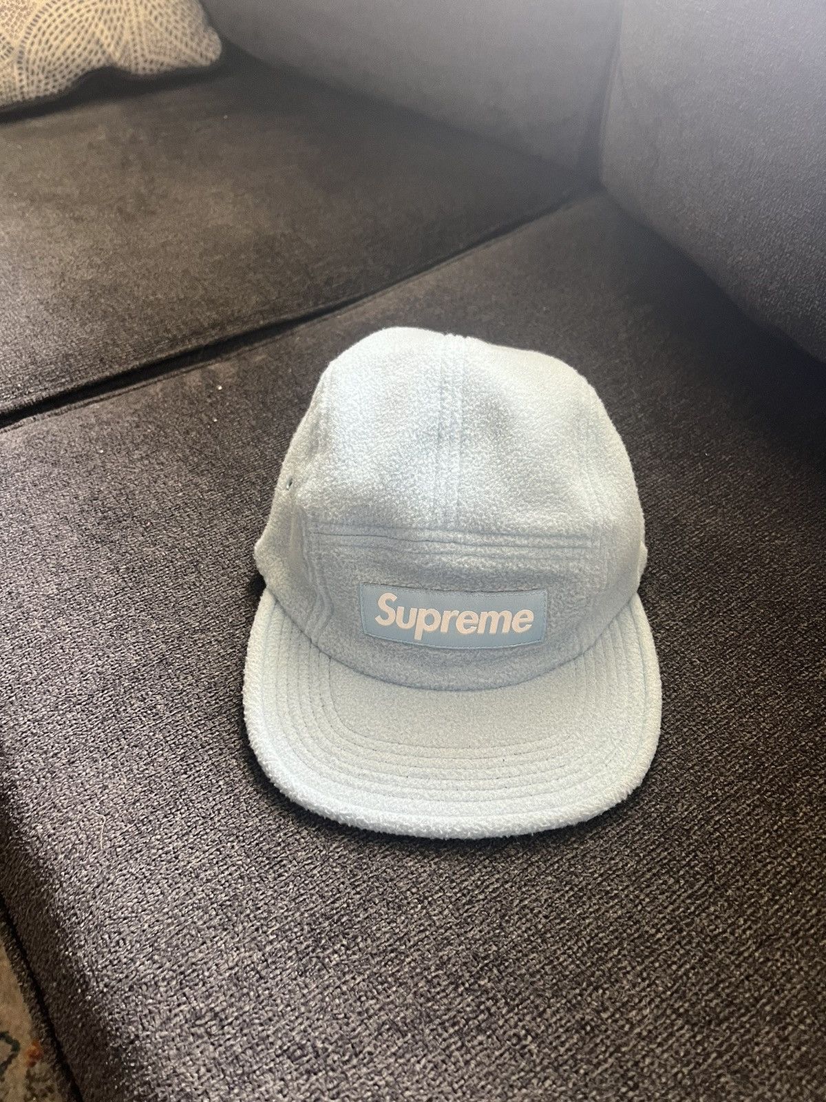 Supreme Supreme Sky Blue Fleece 5 Panel Hat Size ONE SIZE - 1 Thumbnail