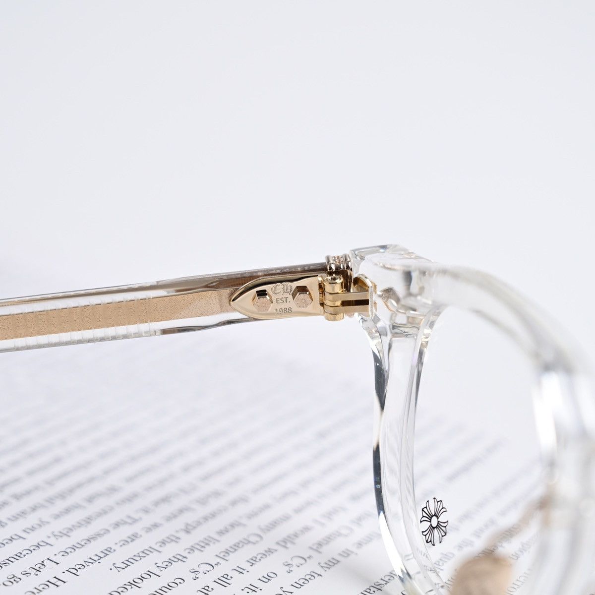 Chrome Hearts CHROME HEARTS CHIRP CHIRP-A CRYSTAL - 18KGP GLASSES Size ONE SIZE - 8 Thumbnail