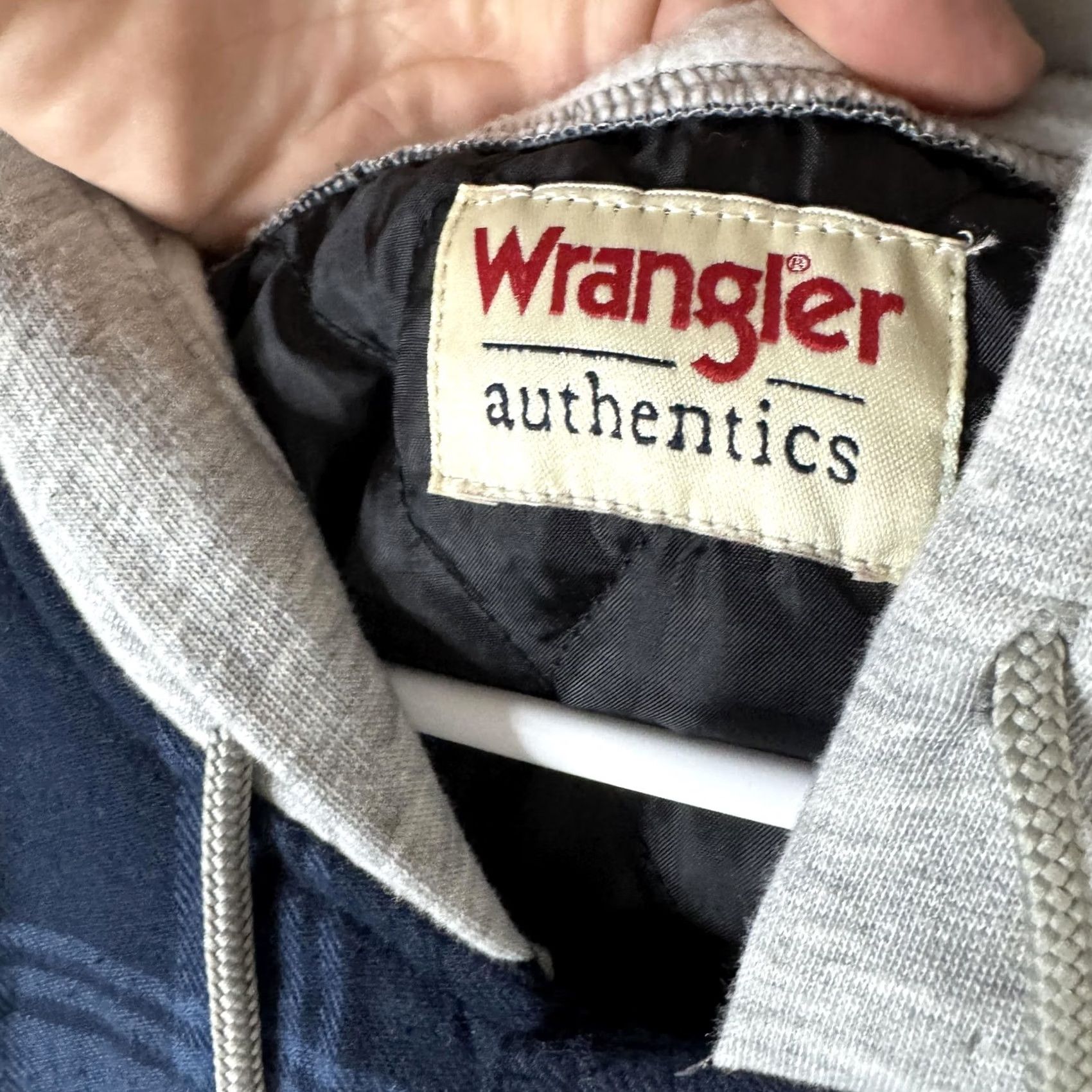 Wrangler Wrangler Jacket Mens 2XL Blue Plaid Flannel Hooded Quilted Lined Shacket Outdoor Size US XXL / EU 58 / 5 - 7 Thumbnail