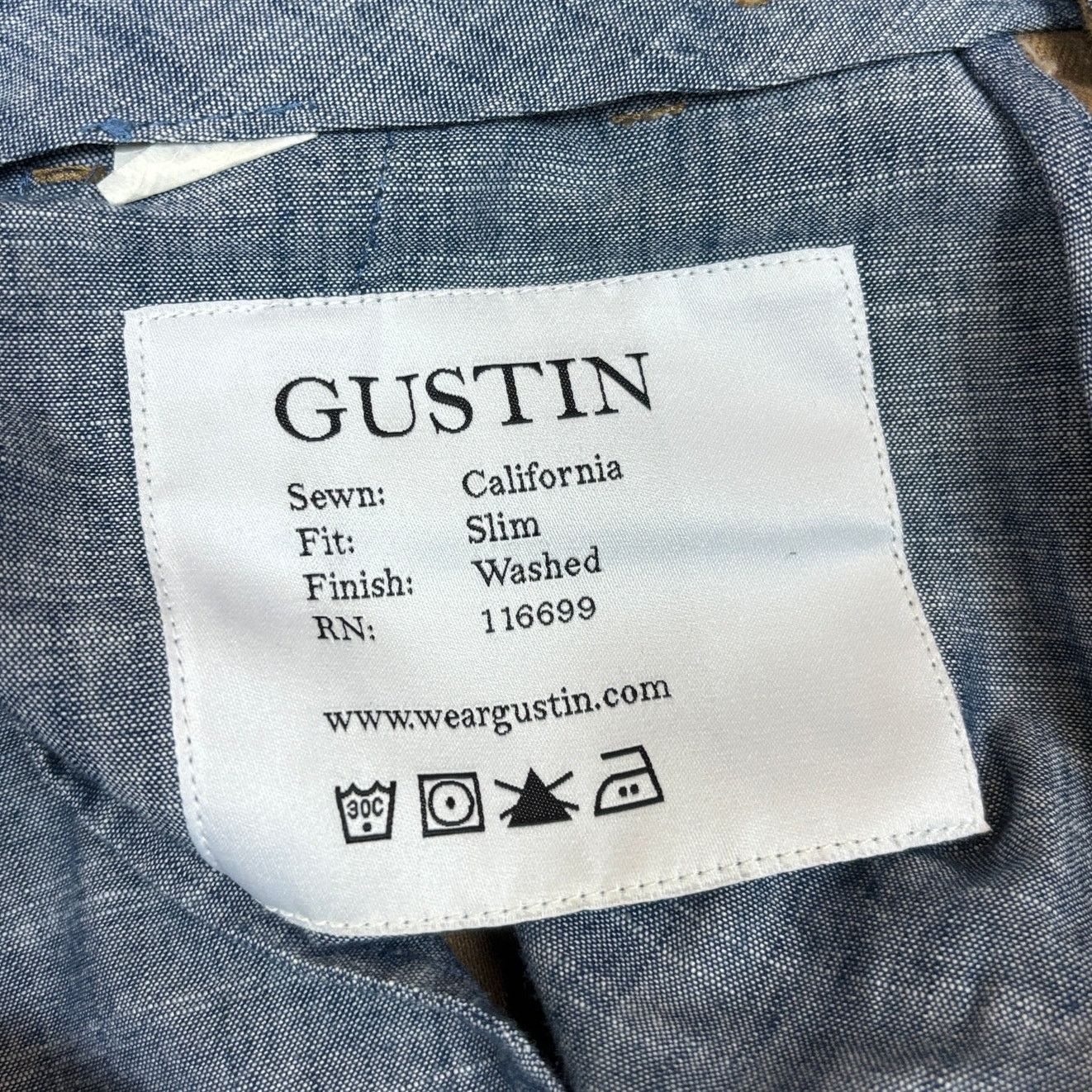 Gustin Gustin California Slim Washed Brown Pants Men's 34x34 Size US 34 / EU 50 - 10 Thumbnail