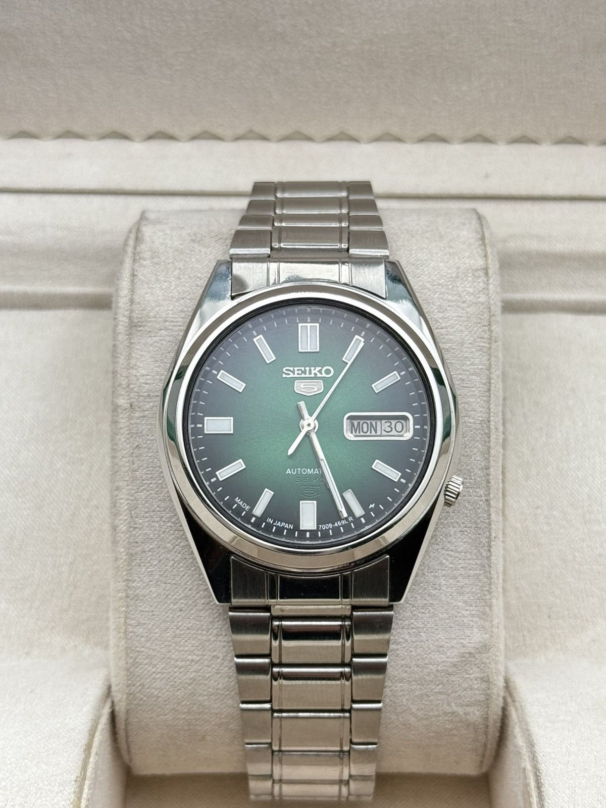 Seiko 5 Automatic 7009 Green Dial Vintage Watch 36Mm in Orange, Men's