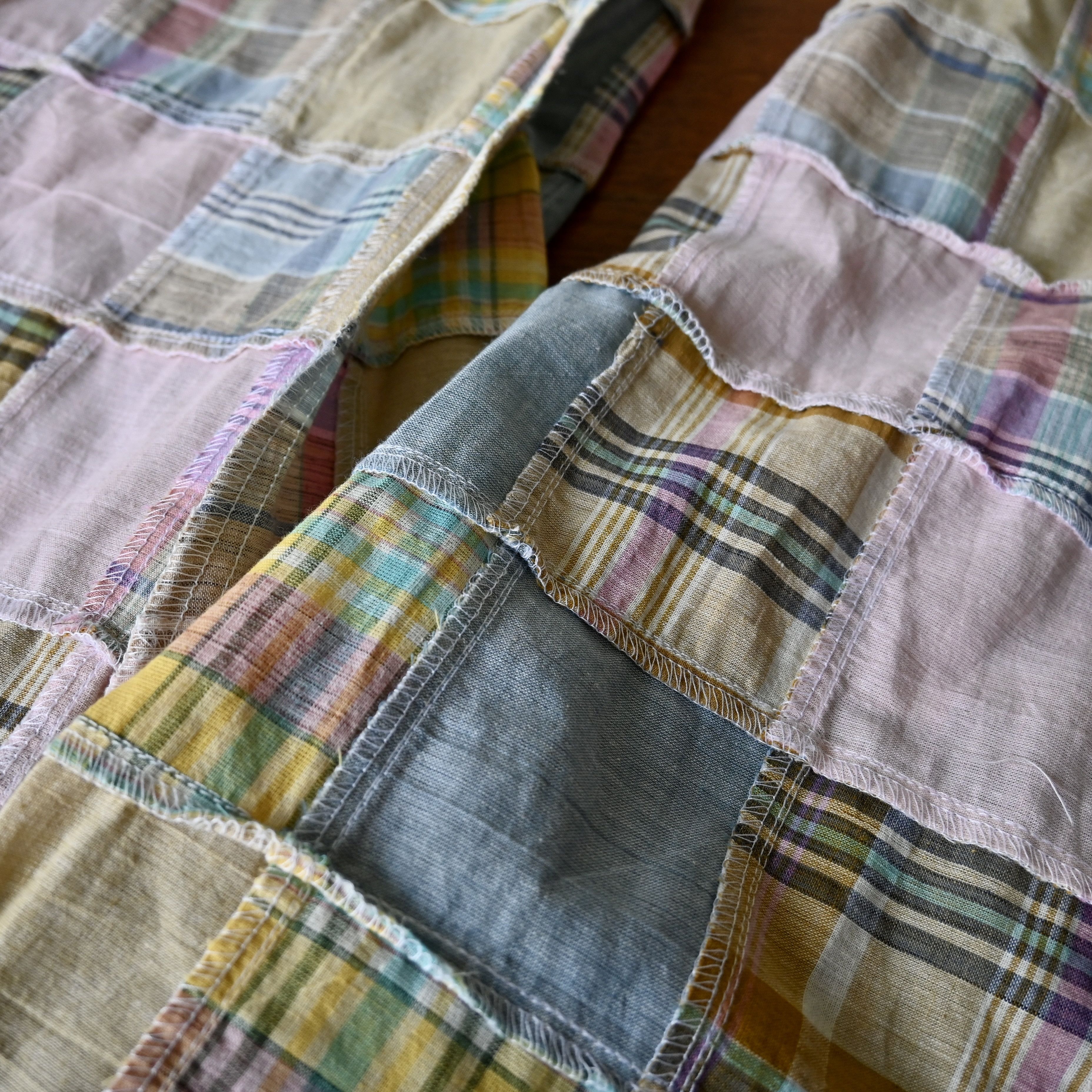 Japanese Brand UNUSED, Jackson Matisse India madras patchwork trousers Size US 33 - 14 Thumbnail