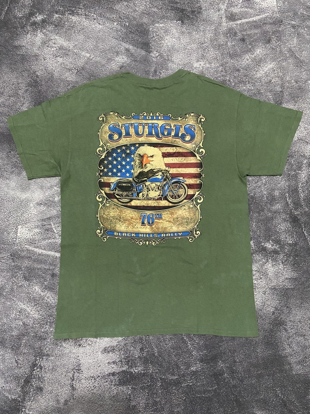 Harley Davidson Sturgis MotorCycle Anniversary 76Th 2016 T-Shirt Size US M / EU 48-50 / 2 - 1 Thumbnail