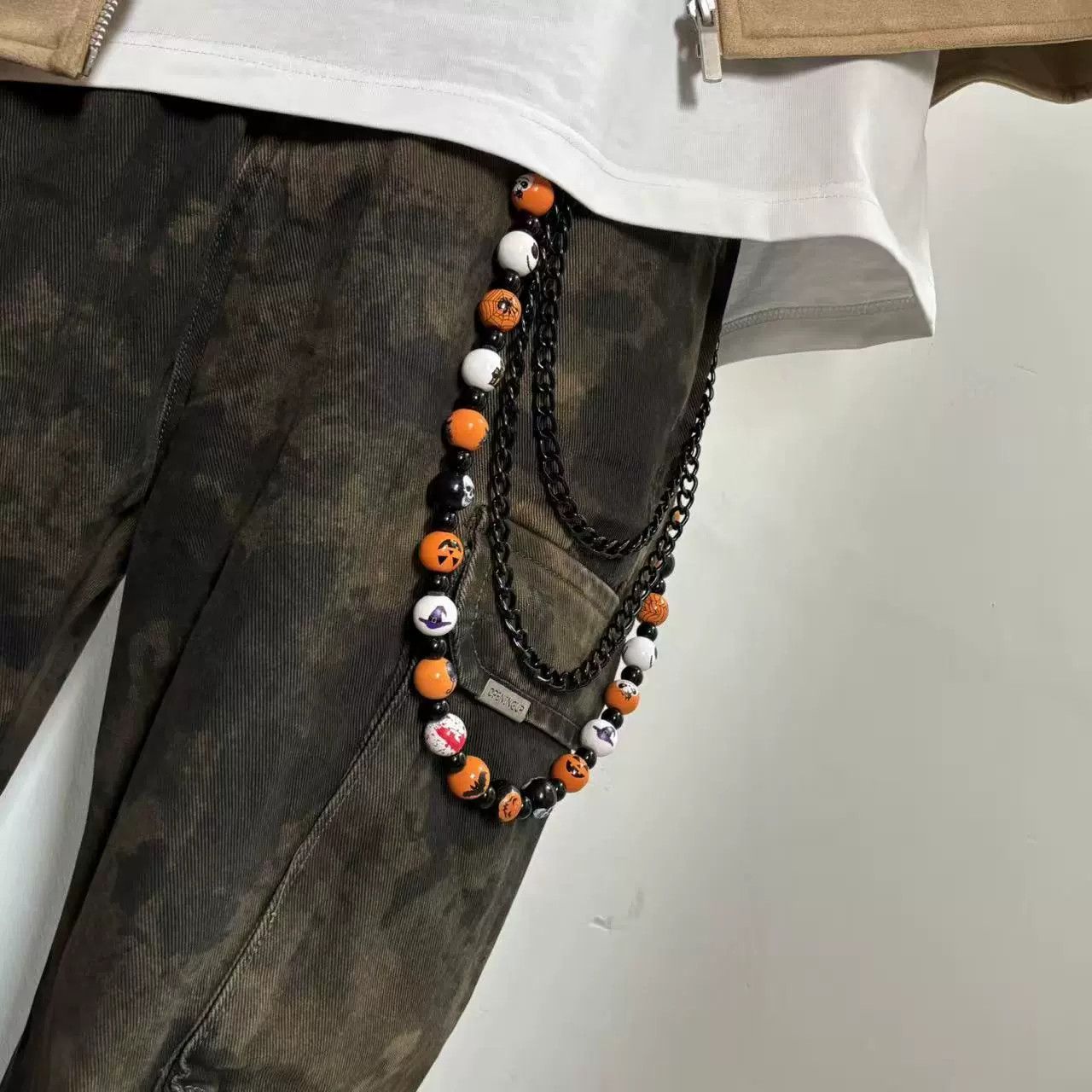 Vintage Retro hip-hop punk style jeans waist chain Size ONE SIZE - 2 Thumbnail