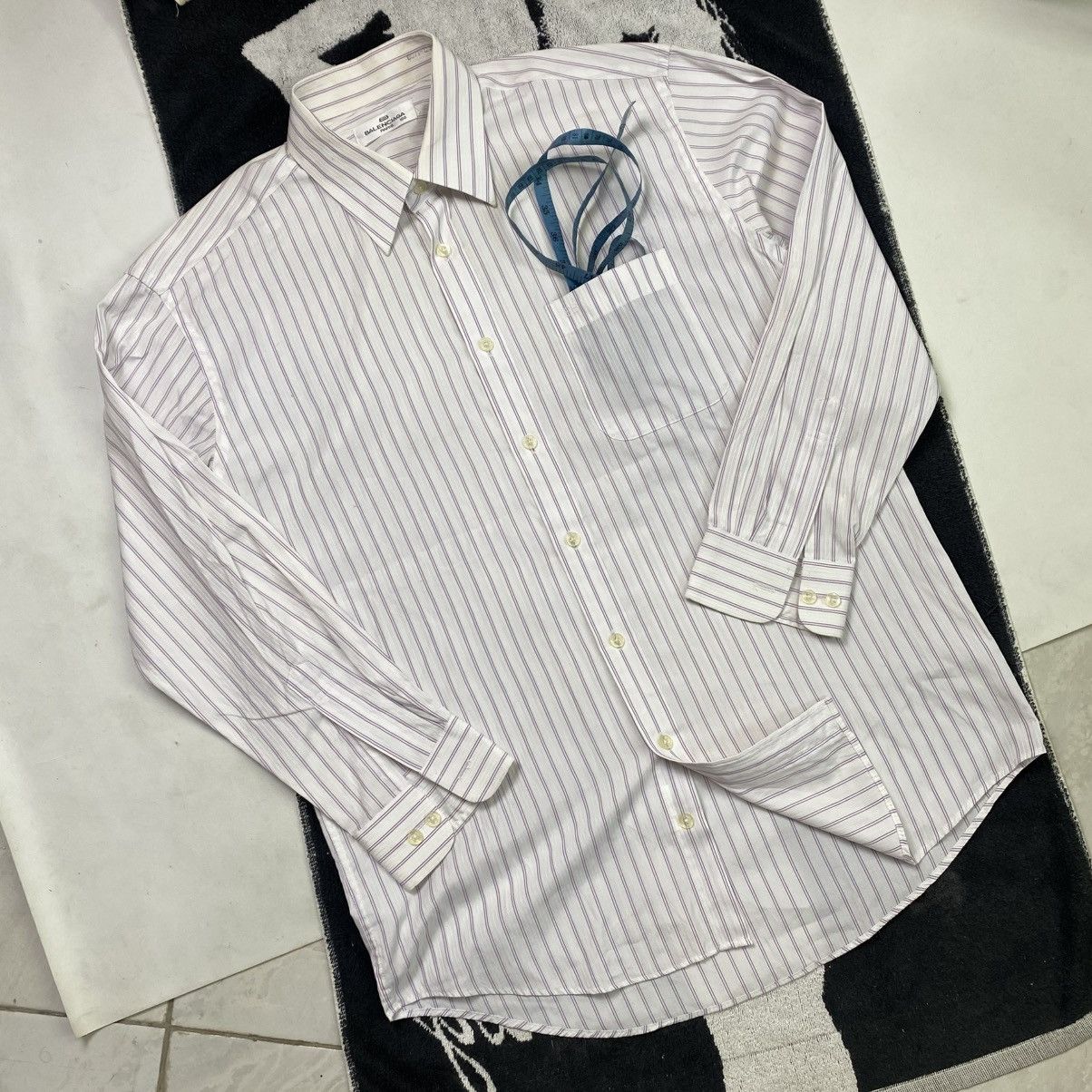 Balenciaga Vintage Balenciaga Striped long sleeve button shirt Size US L / EU 52-54 / 3 - 2 Thumbnail
