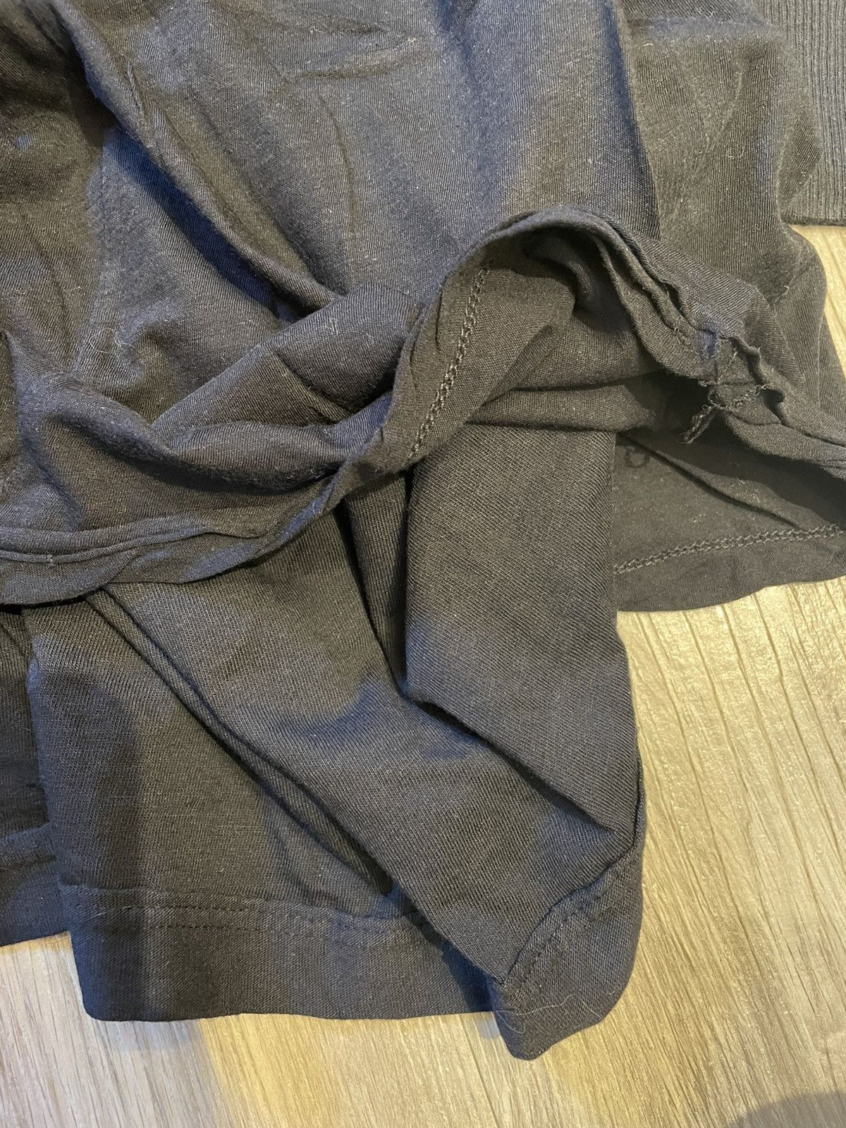 Rick Owens Drkshdw Rick Owens Double Sleeve Tee (Black) Size US XL / EU 56 / 4 - 4 Thumbnail