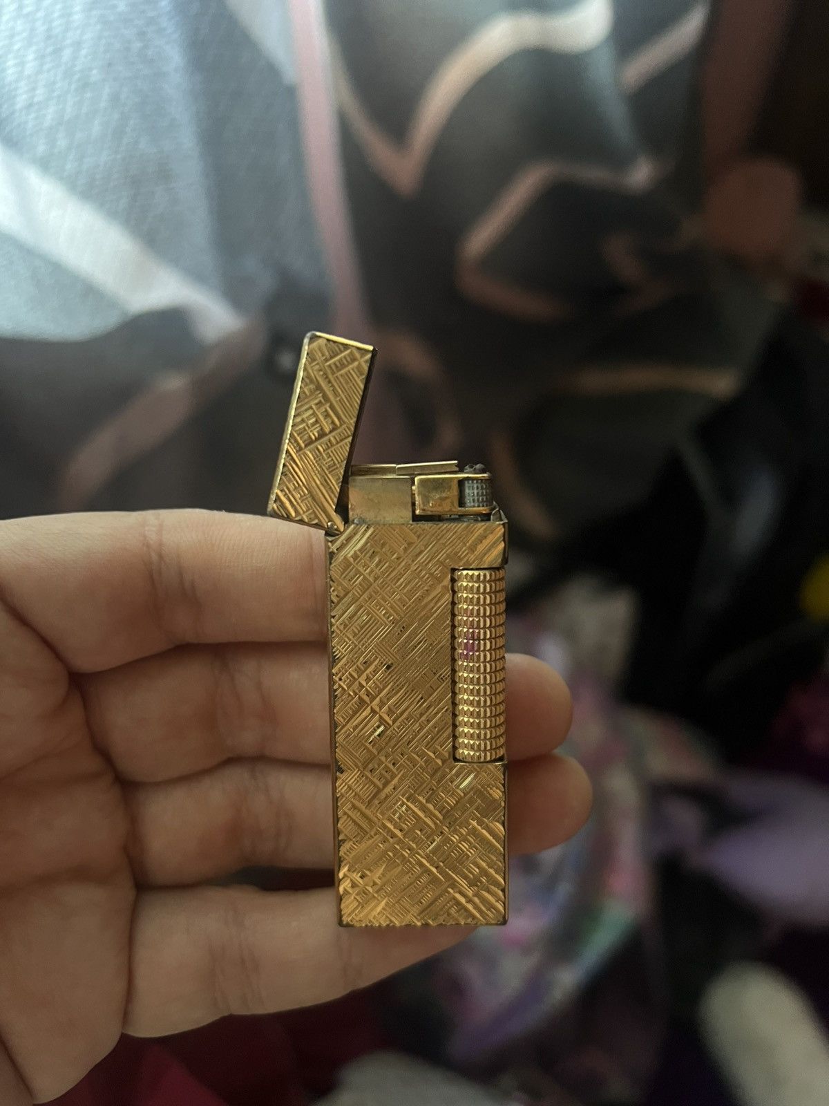 Alfred Dunhill Vintage Dunhill Rollagas Overhauled Lighter Florentine Gold Size ONE SIZE - 1 Thumbnail