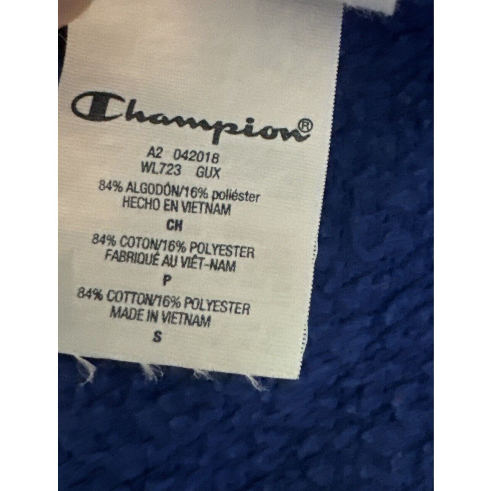 Champion Urban Outfitters Exclusive Champion V-Neck Sweatshirt Blue S Size S / US 4 / IT 40 - 7 Thumbnail