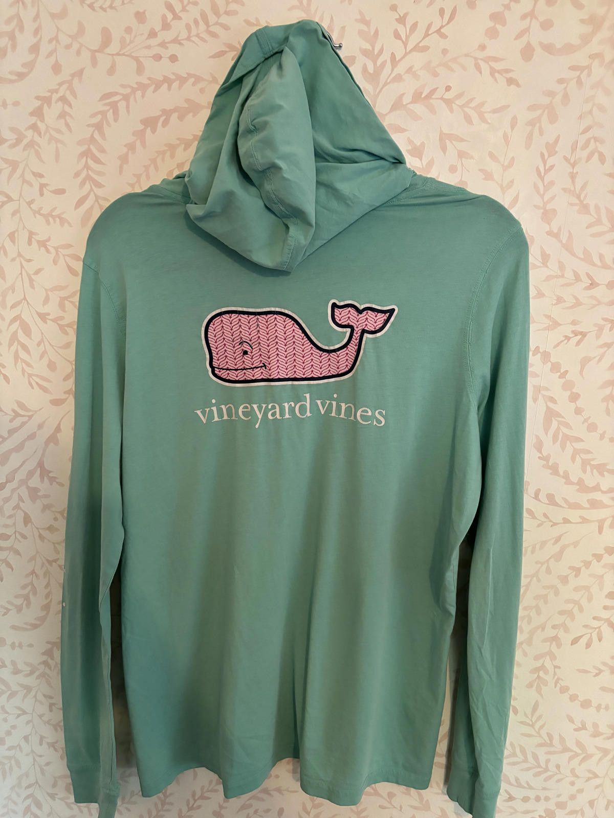 Vineyard Vines Vineyard Vines Mint Green Hoodie with Whale Logo Size L / US 10 / IT 46 - 3 Thumbnail