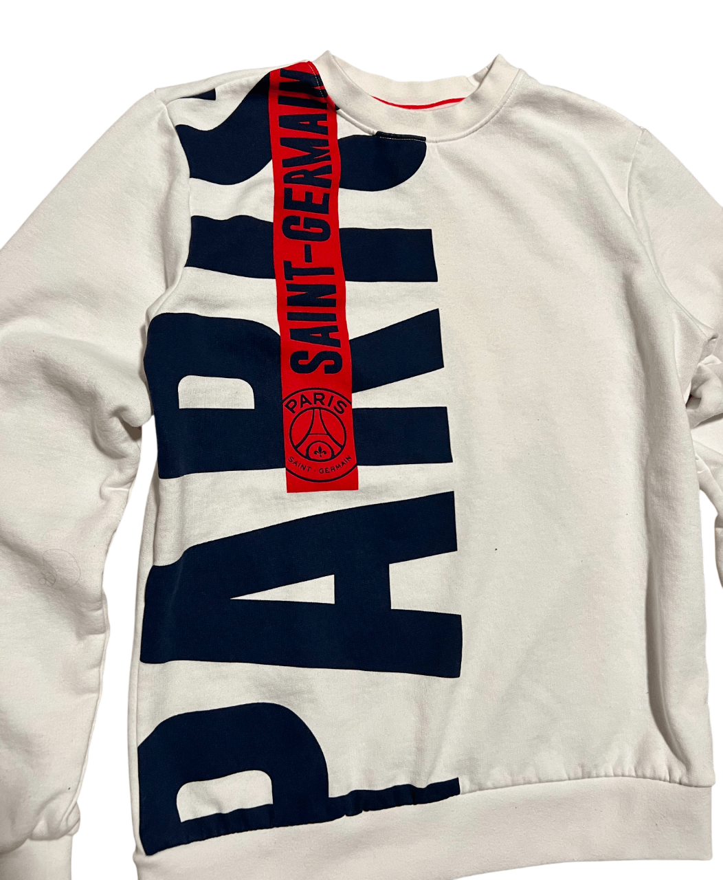 Other Paris Saint Germain Big Logo White Crew Neck Sweatshirt Size US S / EU 44-46 / 1 - 4 Thumbnail