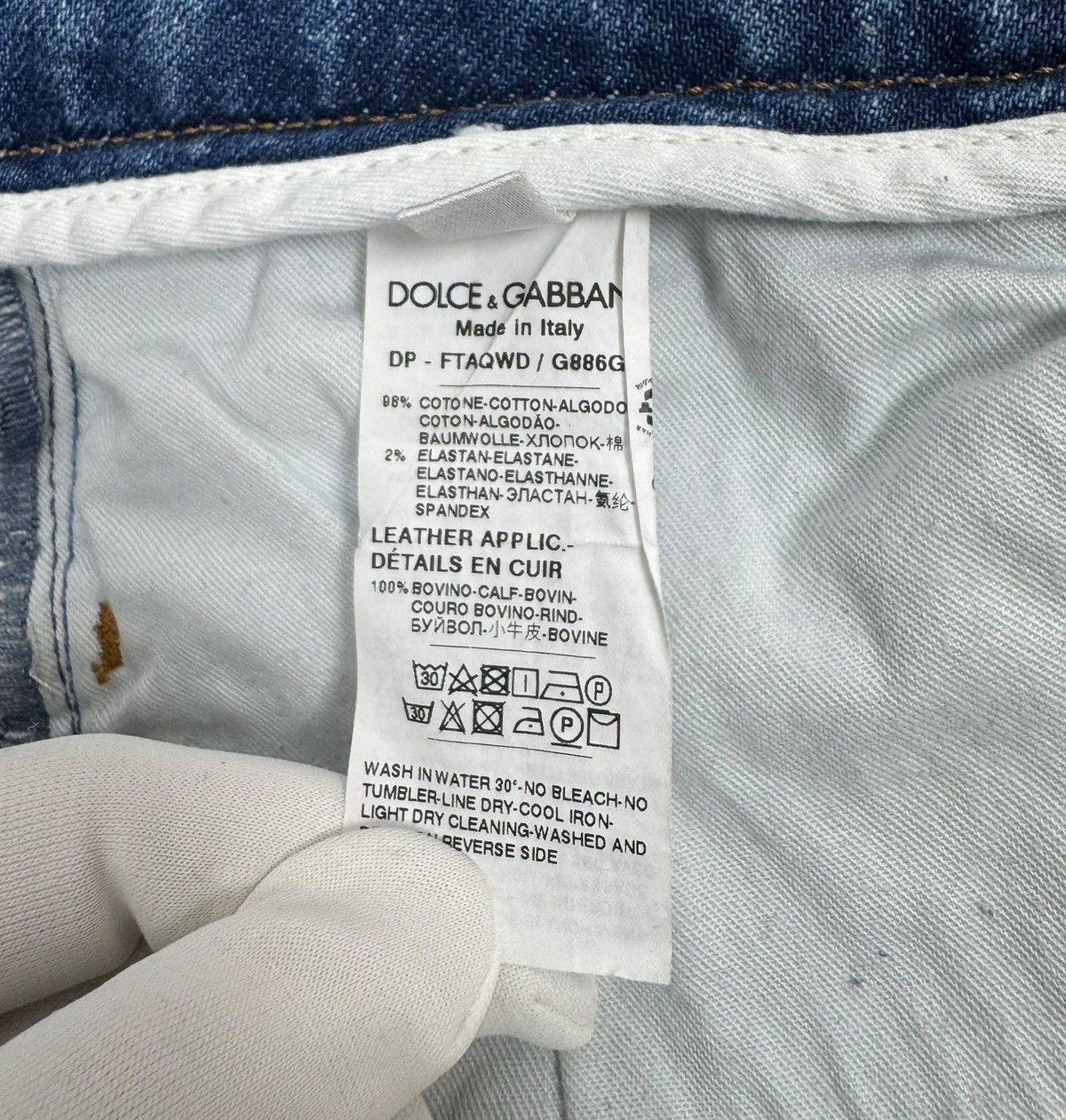 Dolce & Gabbana Dolce & Gabbana Blue Cropped Slim Jeans Stretch size 36 Size 25" / US 0 / IT 36 - 18 Thumbnail