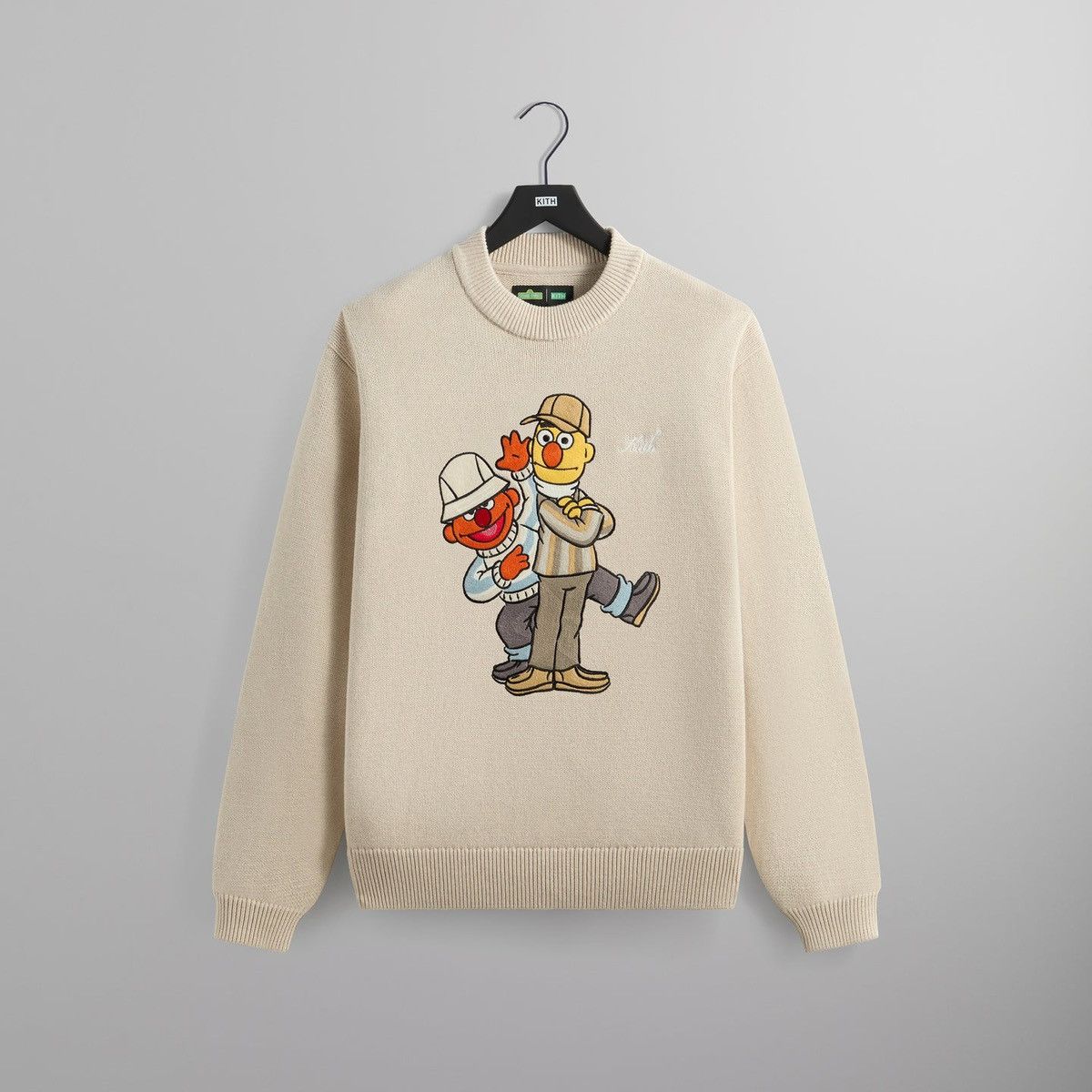 Kith for Sesame Street Bert & Ernie Crewneck Sweater Size XL