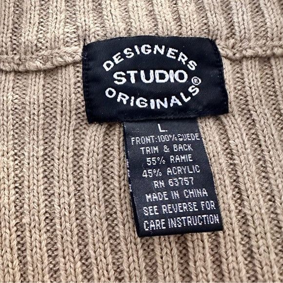 Vintage Vintage Suede Leather Zip Up Sleeveless Vest “Designers Stud Size L / US 10 / IT 46 - 5 Thumbnail